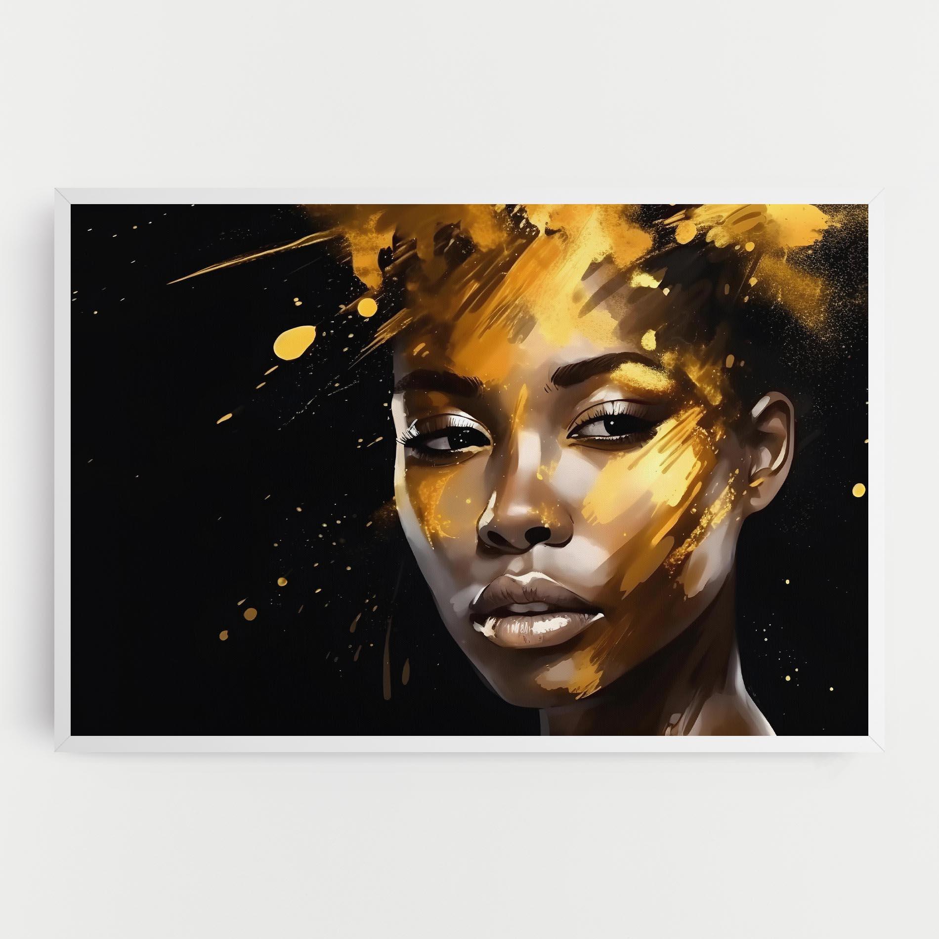 Tablou Canvas African Gold Woman mockup 0