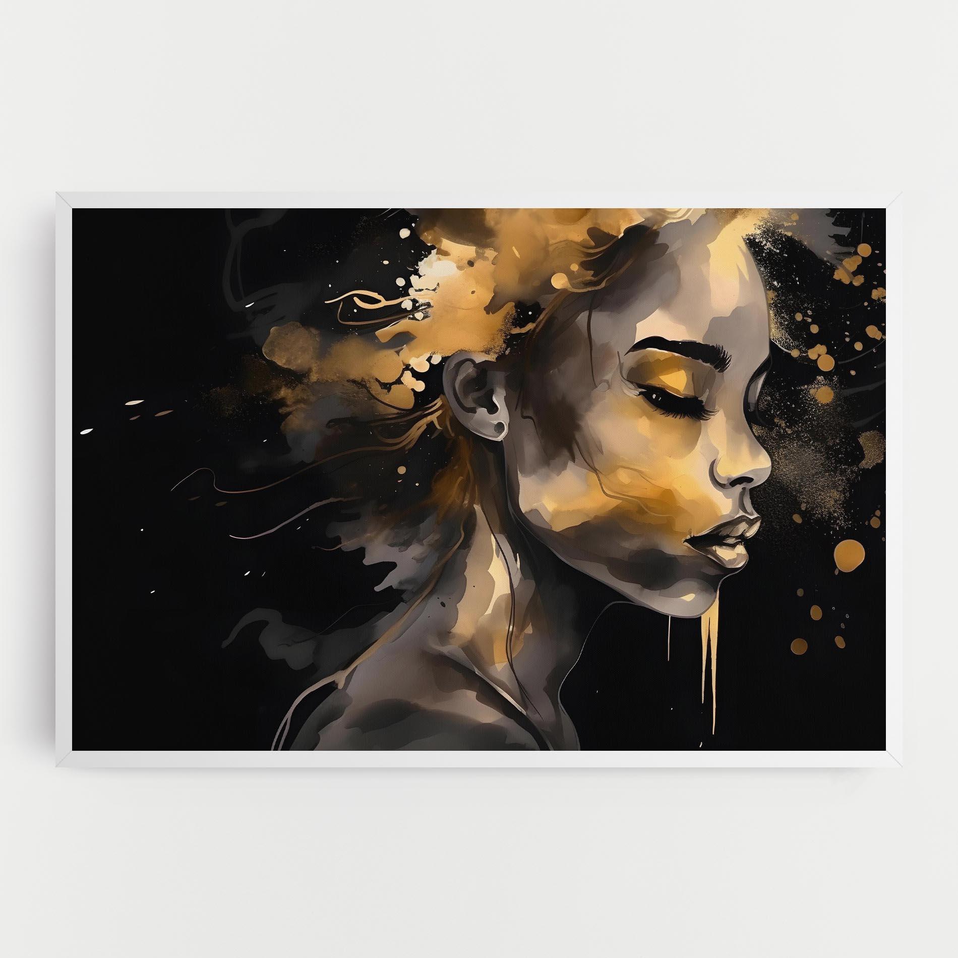 Tablou Canvas Gold Stylish Modern mockup 0