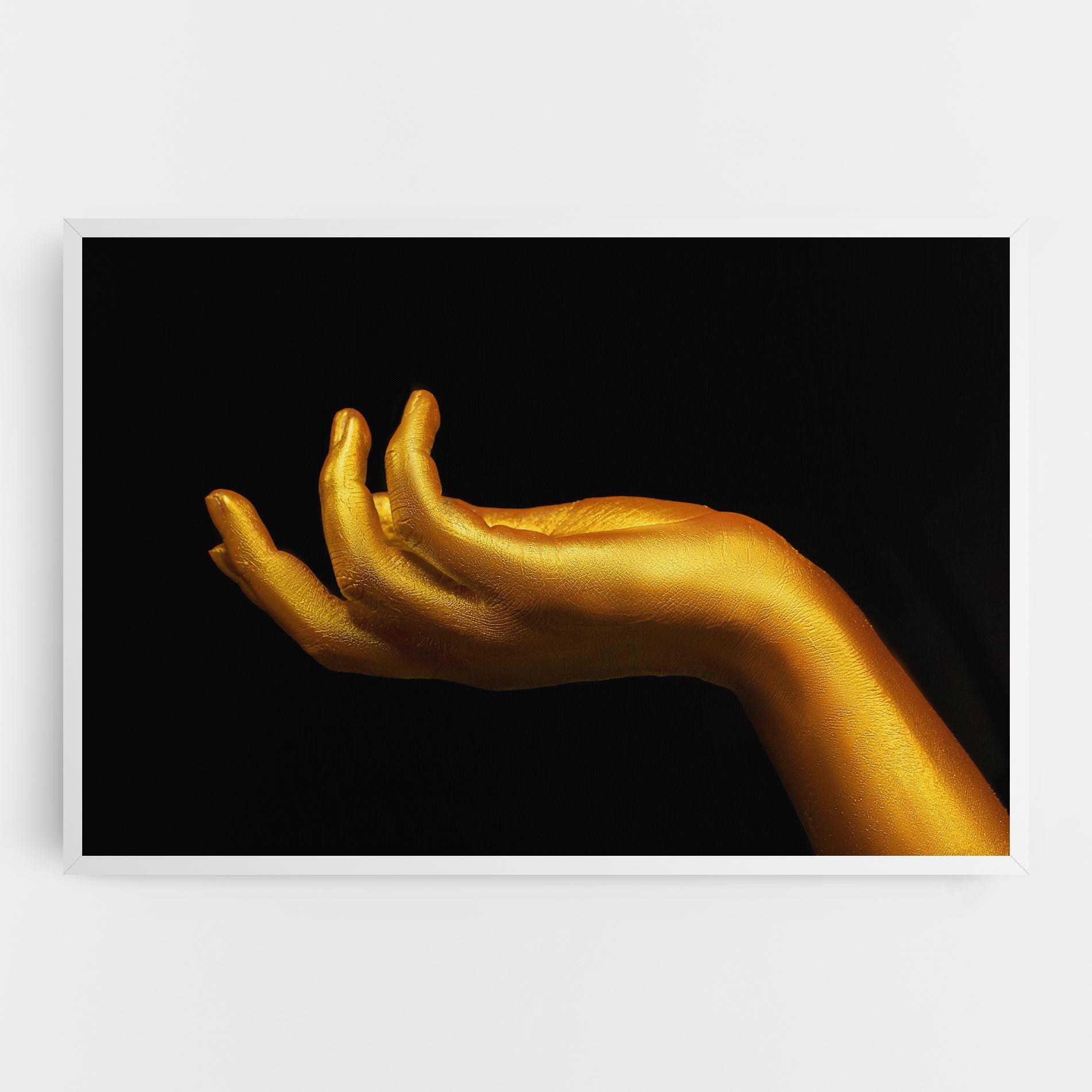 Tablou Canvas Strong Gold Hand mockup 0