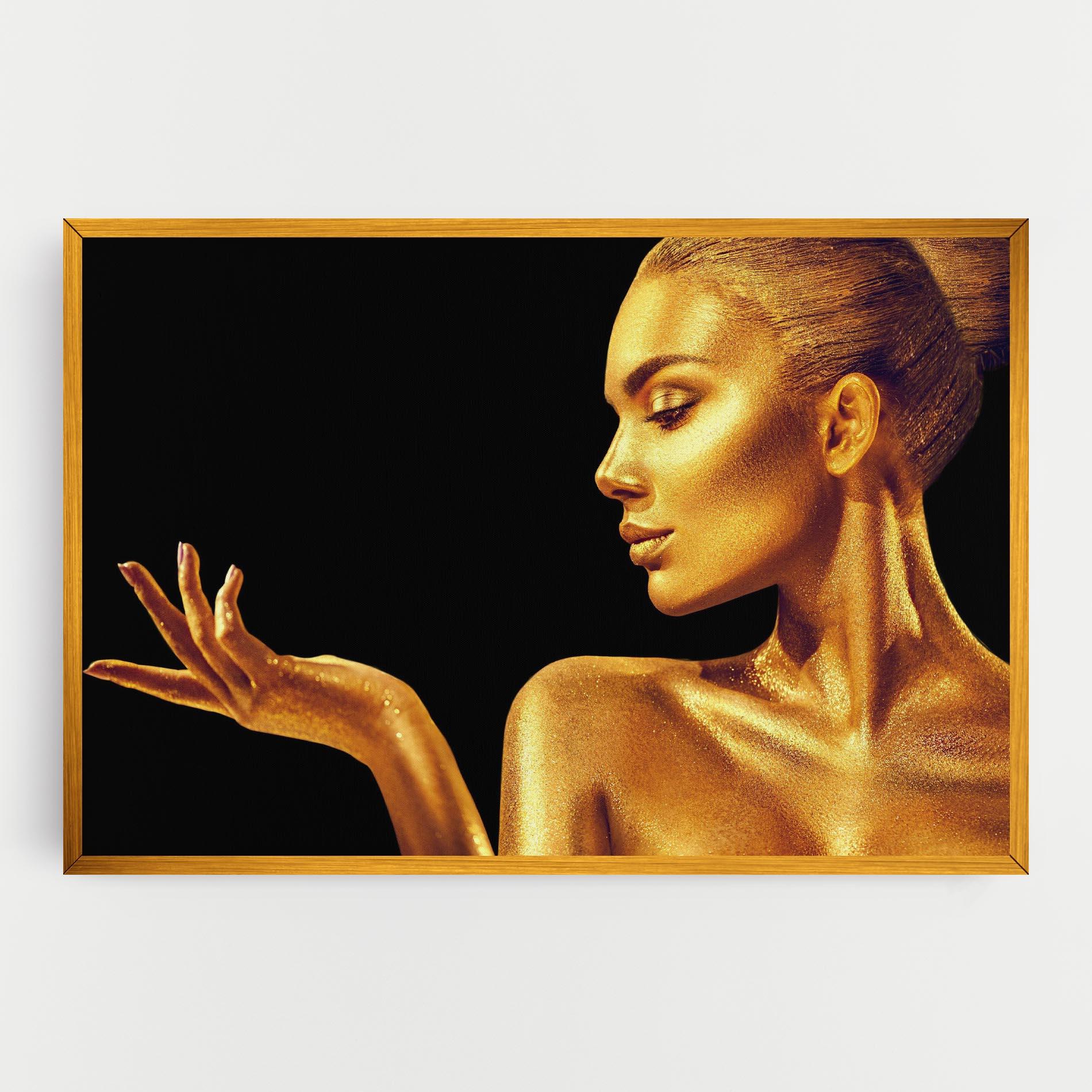 Tablou Canvas Golden Glamour mockup 0