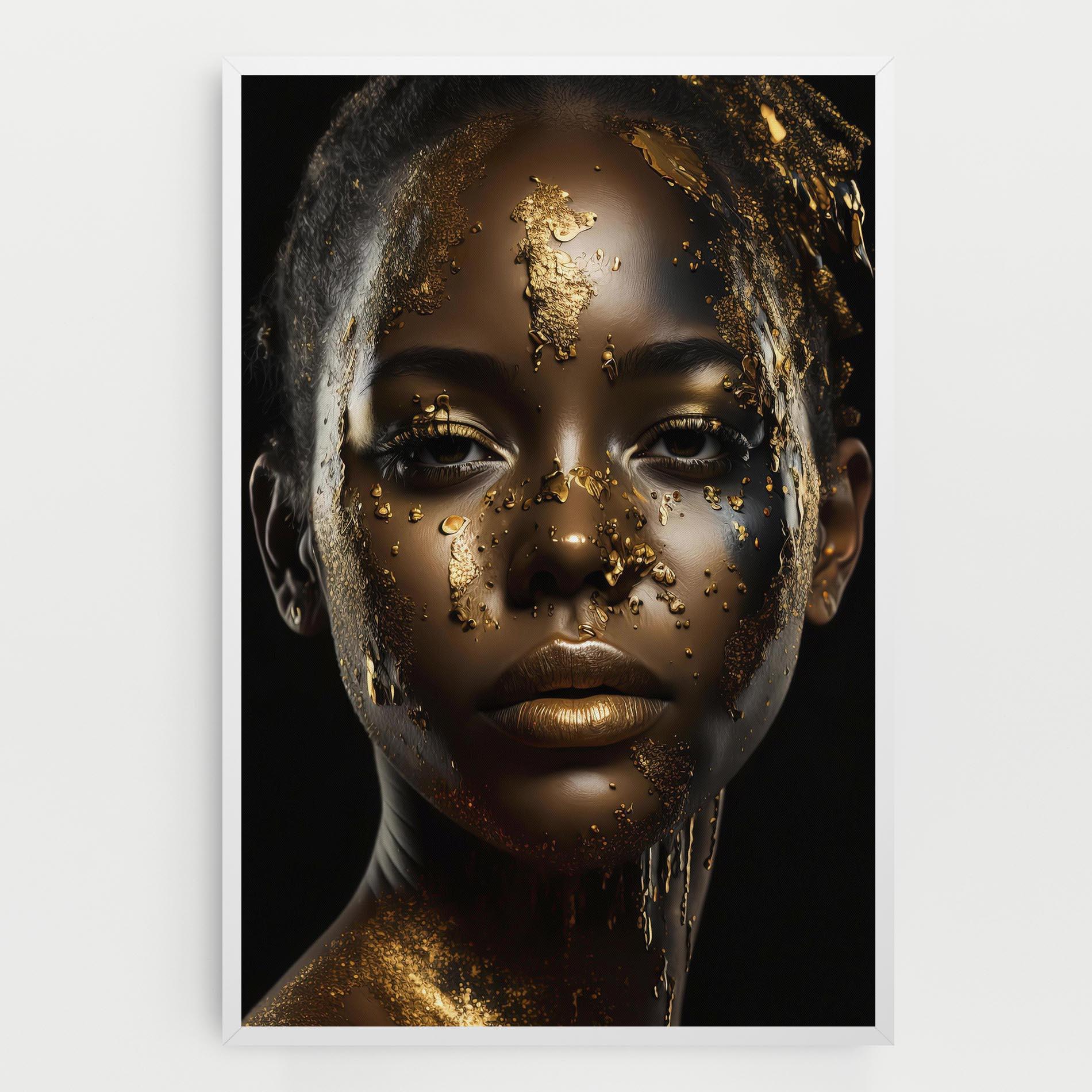 Tablou Canvas Attractive Gold Woman mockup 0