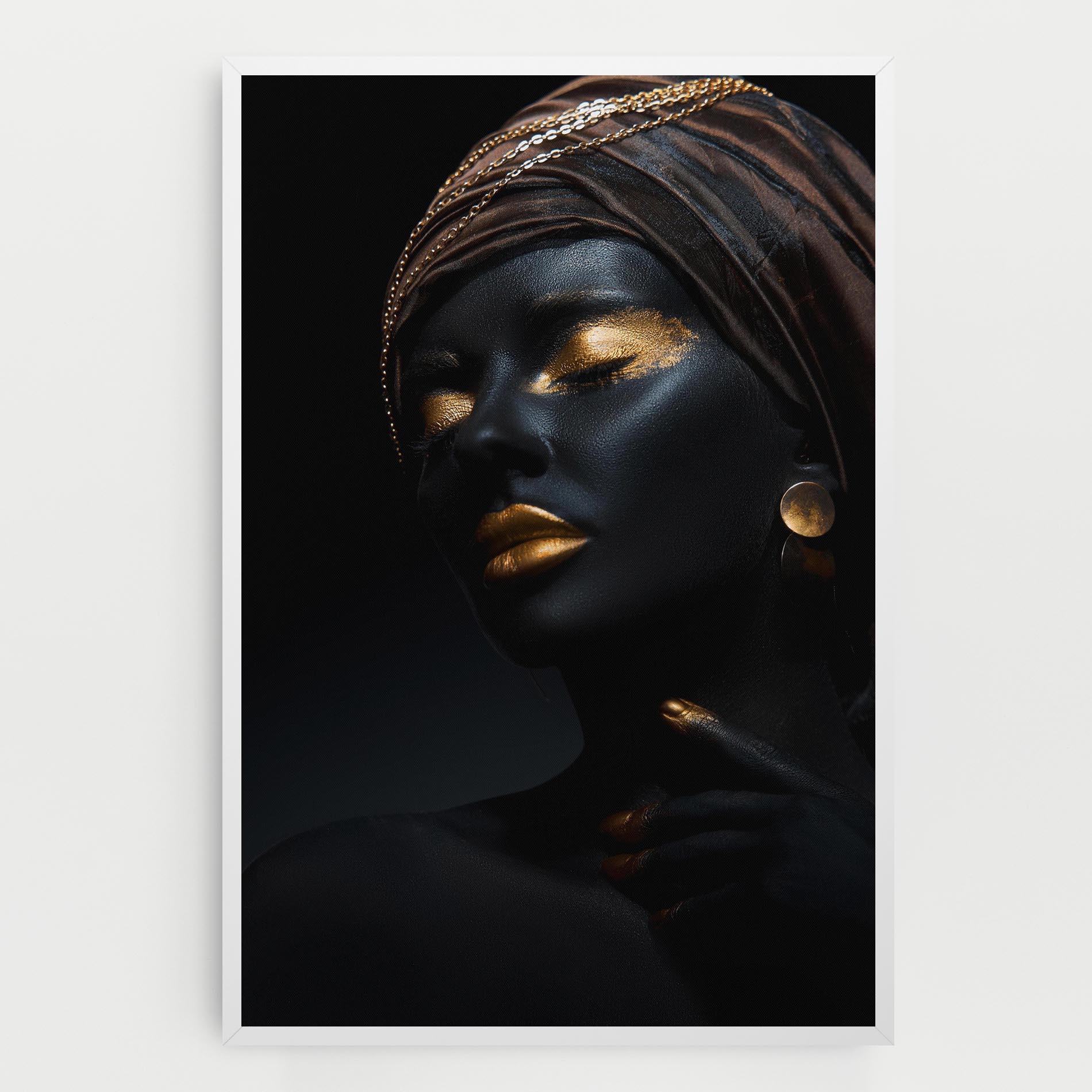 Tablou Canvas Black Gold Skin mockup 0