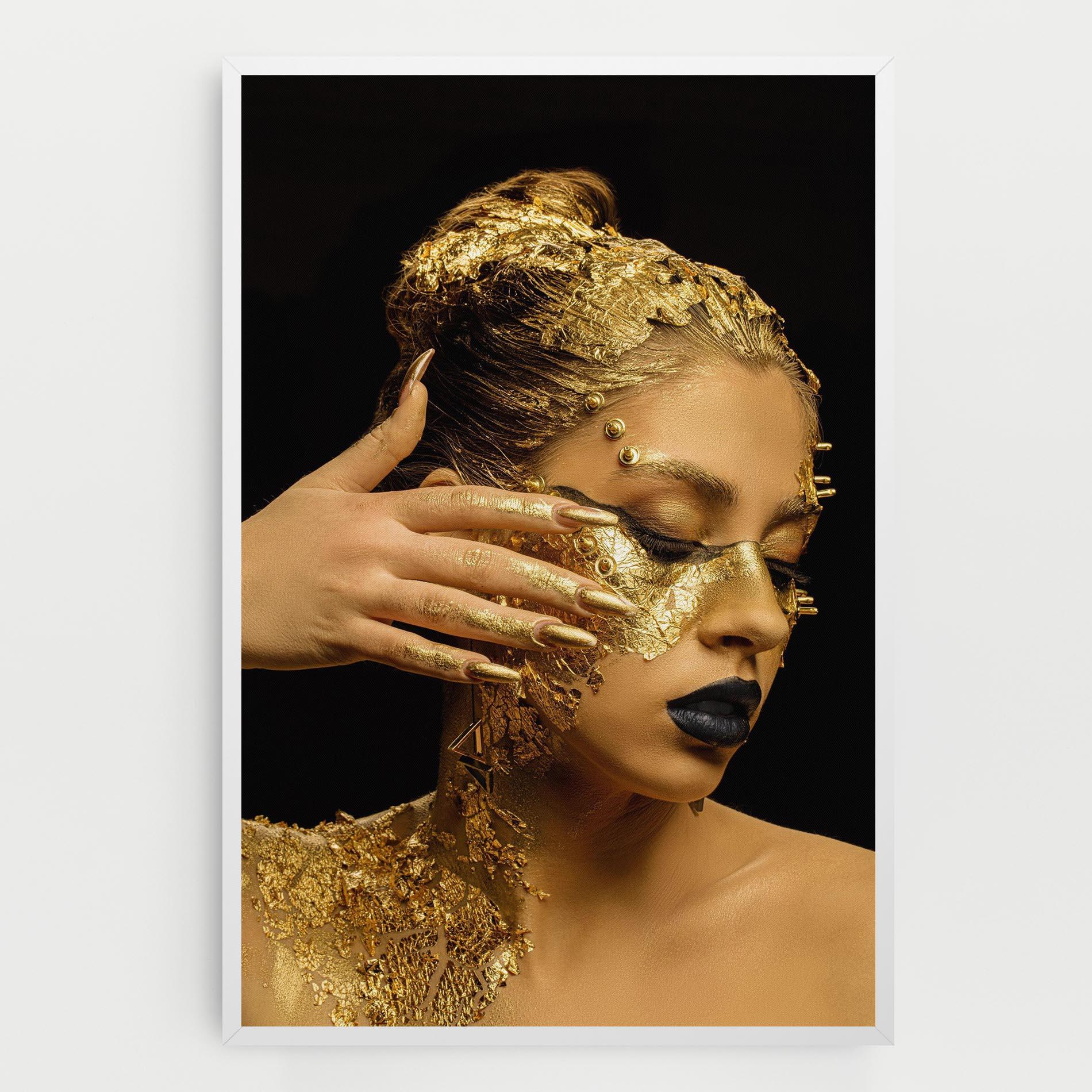 Tablou Canvas Festive Golden Makeup mockup 0