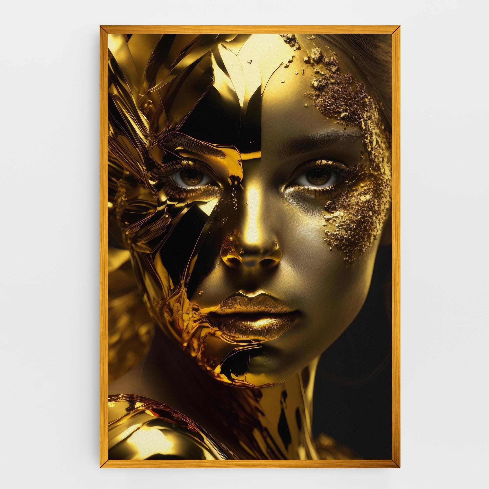 Tablou Canvas Covered By Gold mockup 0