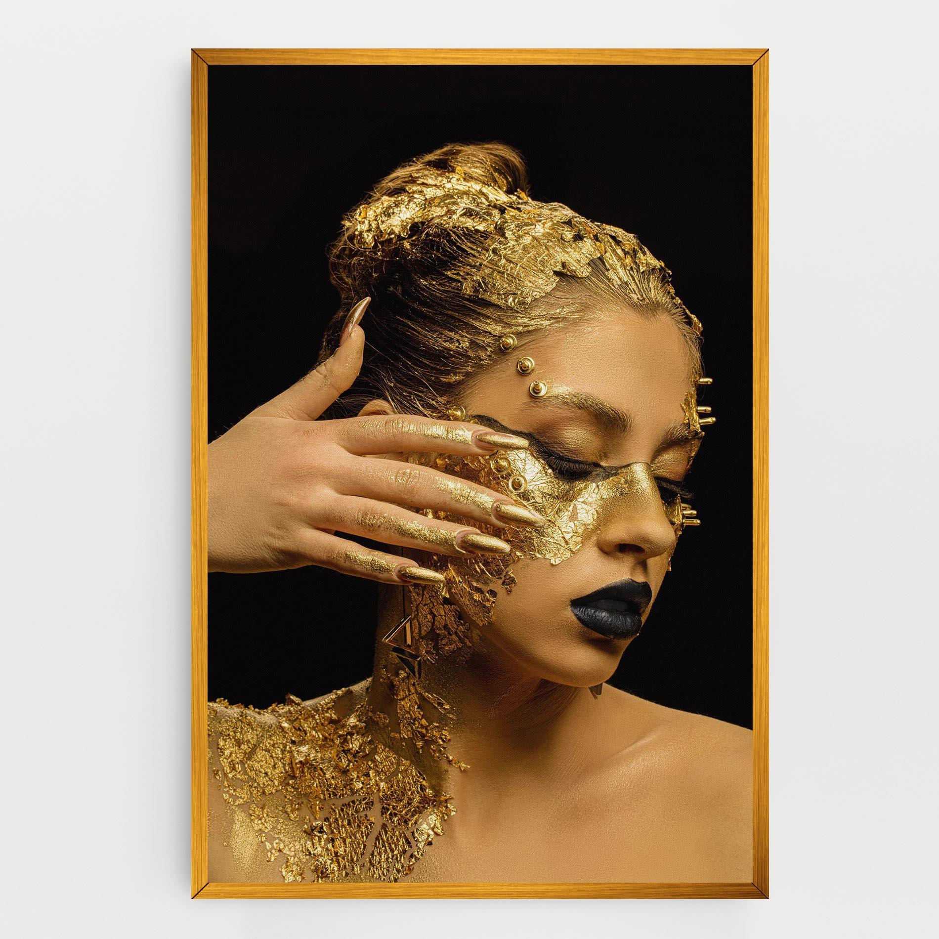 Tablou Canvas Festive Golden Makeup mockup 0