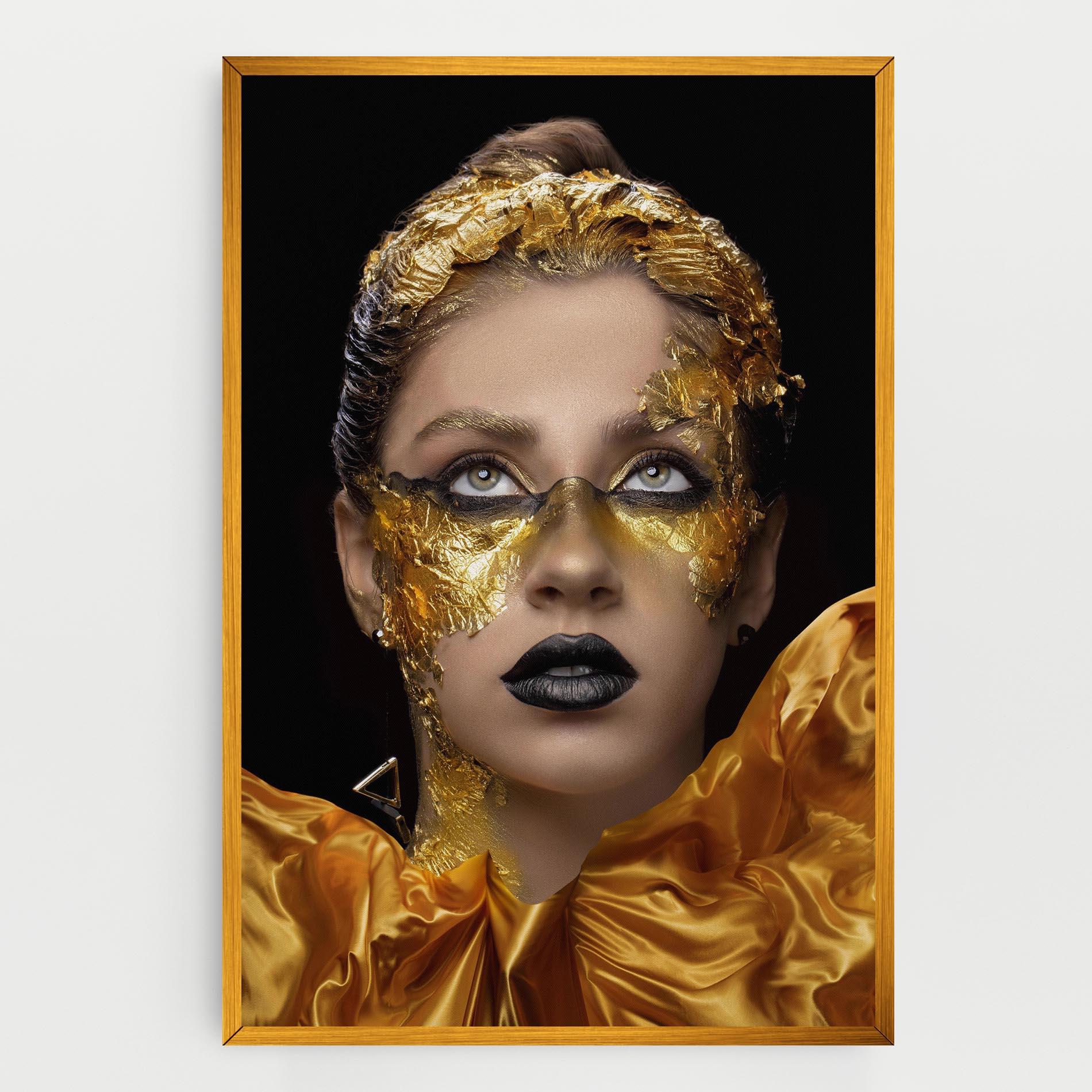 Tablou Canvas Glamorous Gold Outfit mockup 0