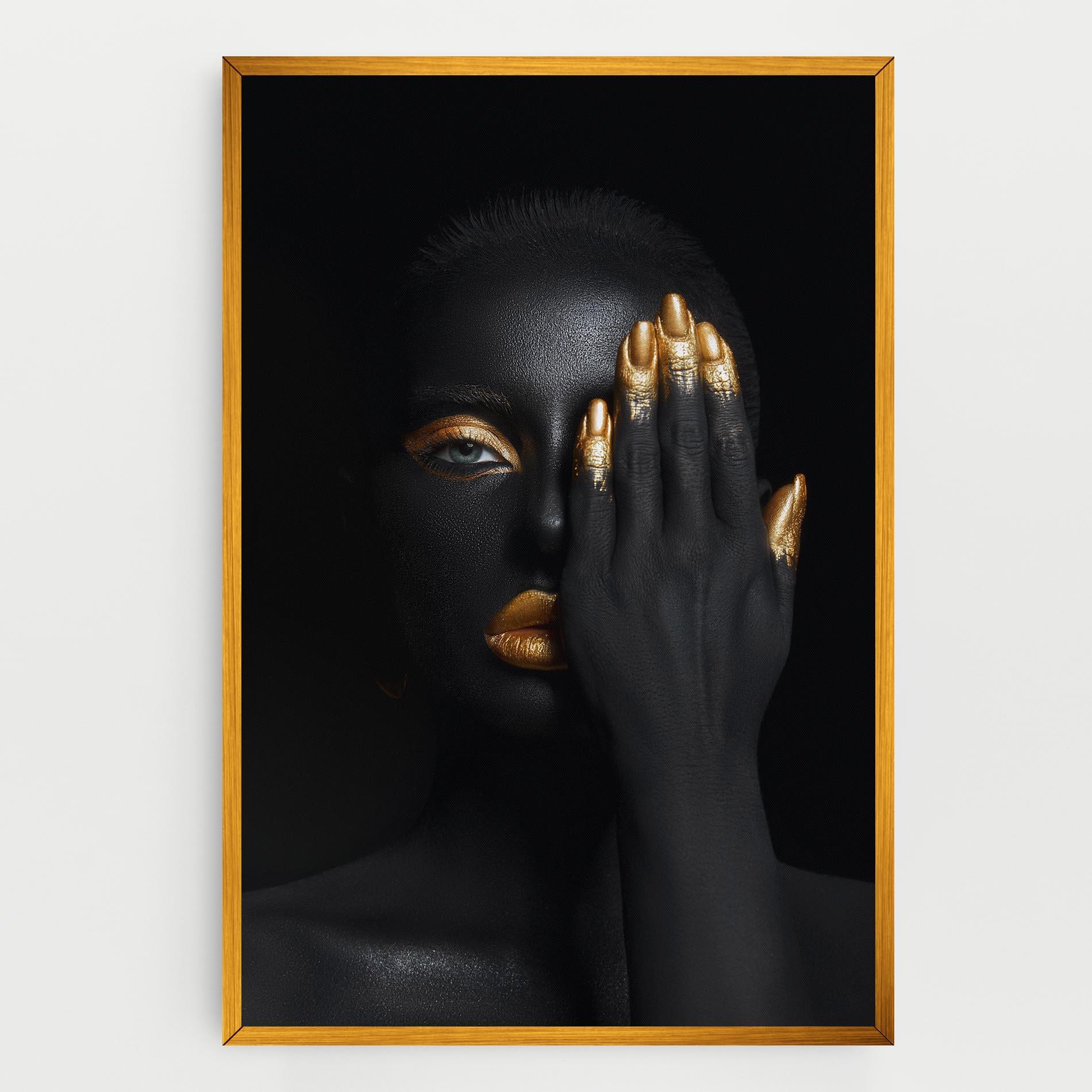 Tablou Canvas Gold Makeup Chain mockup 0