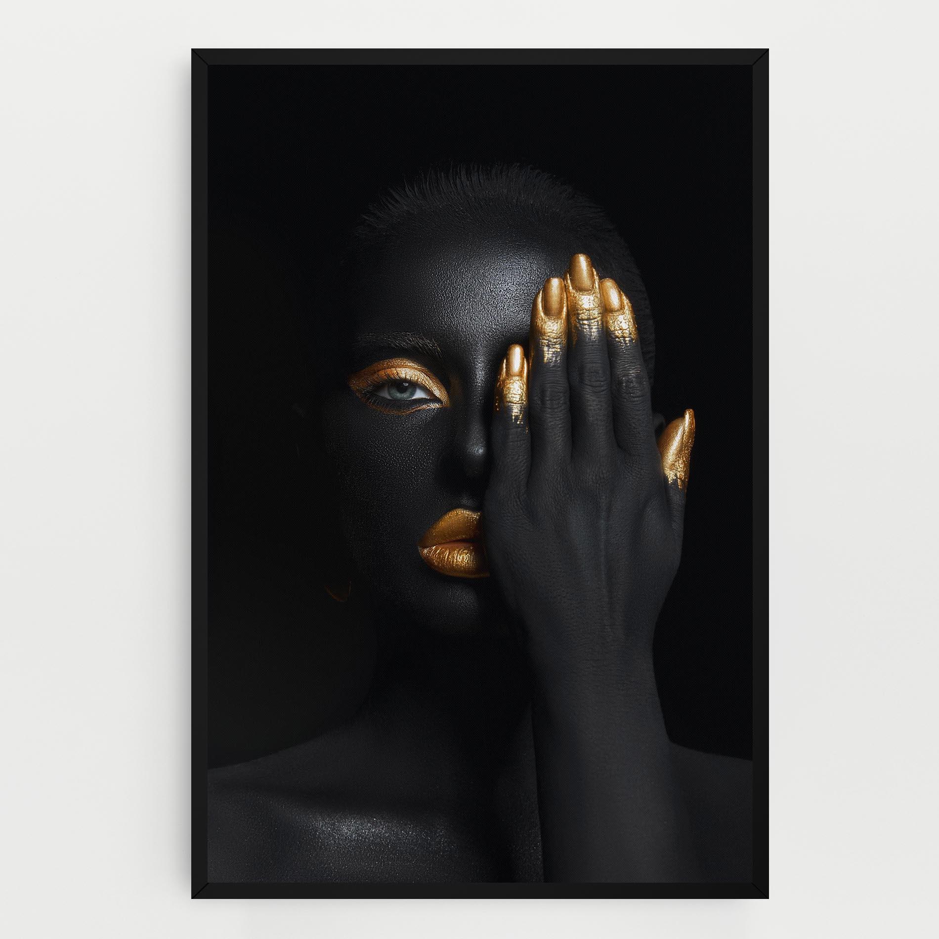 Tablou Canvas Gold Makeup Chain mockup 0