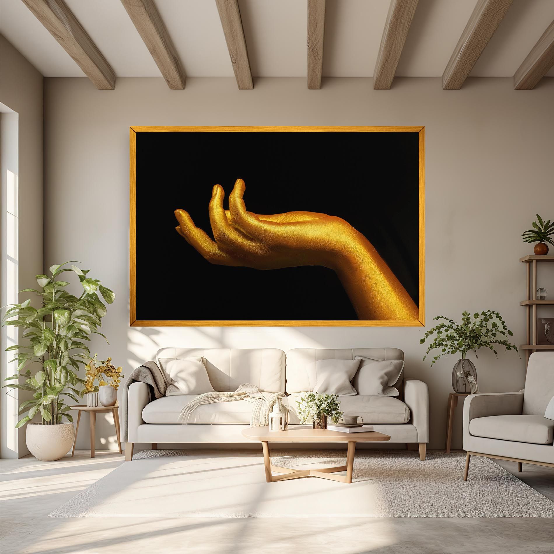 Strong Gold Hand mockup 6