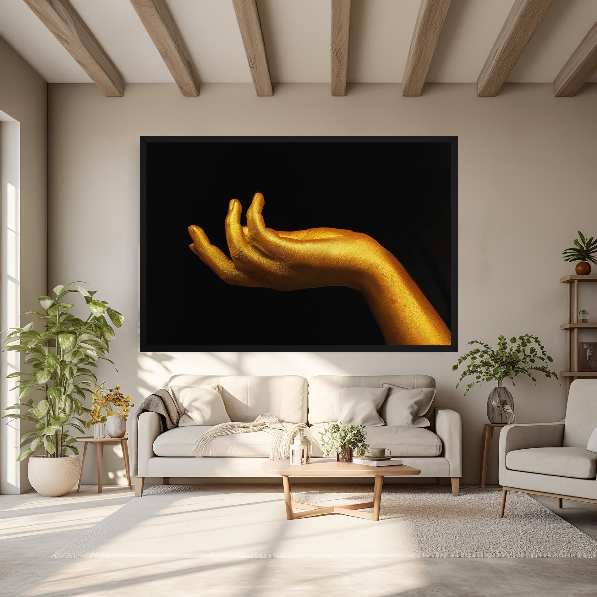 Strong Gold Hand mockup 6