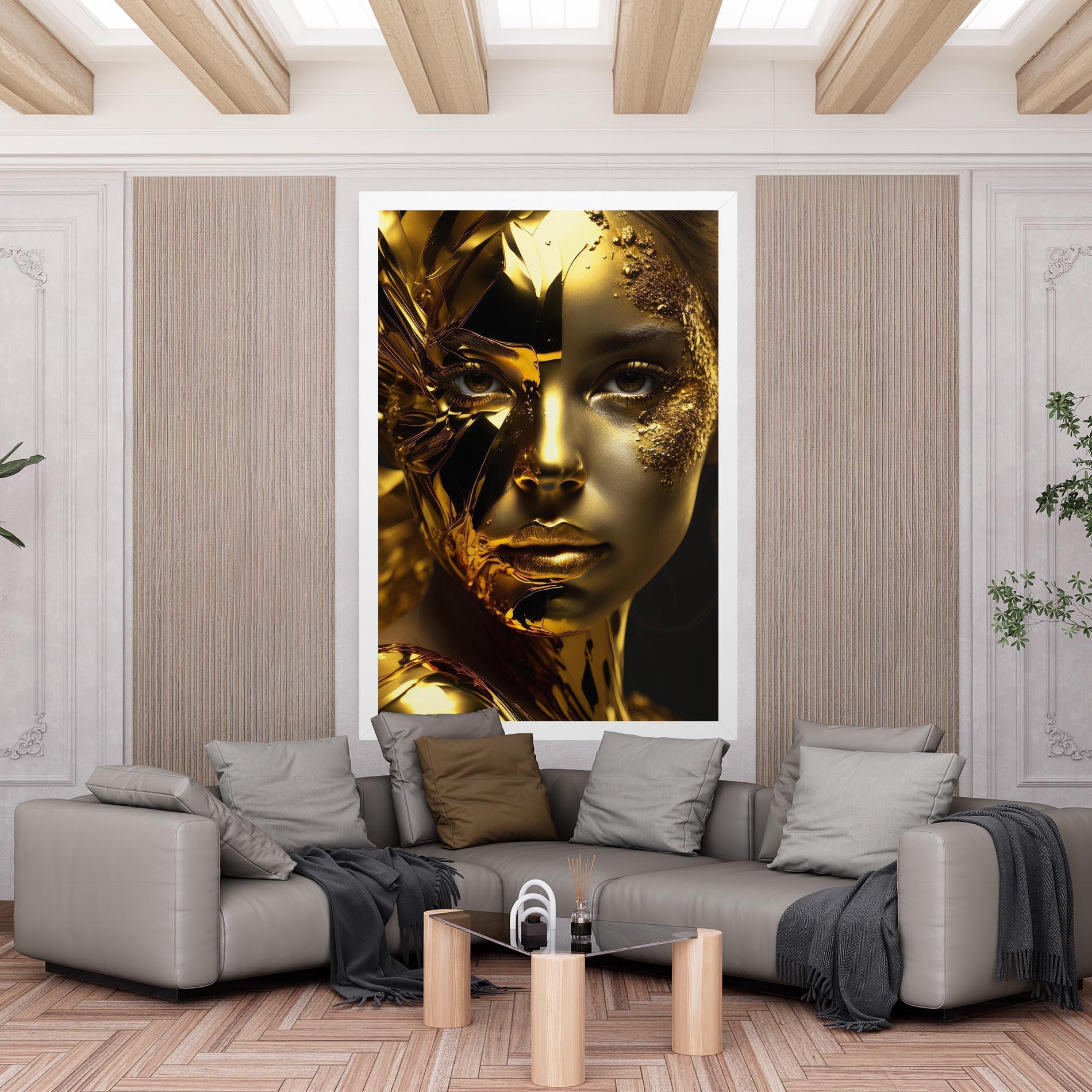 Tablou Canvas Covered By Gold mockup 6
