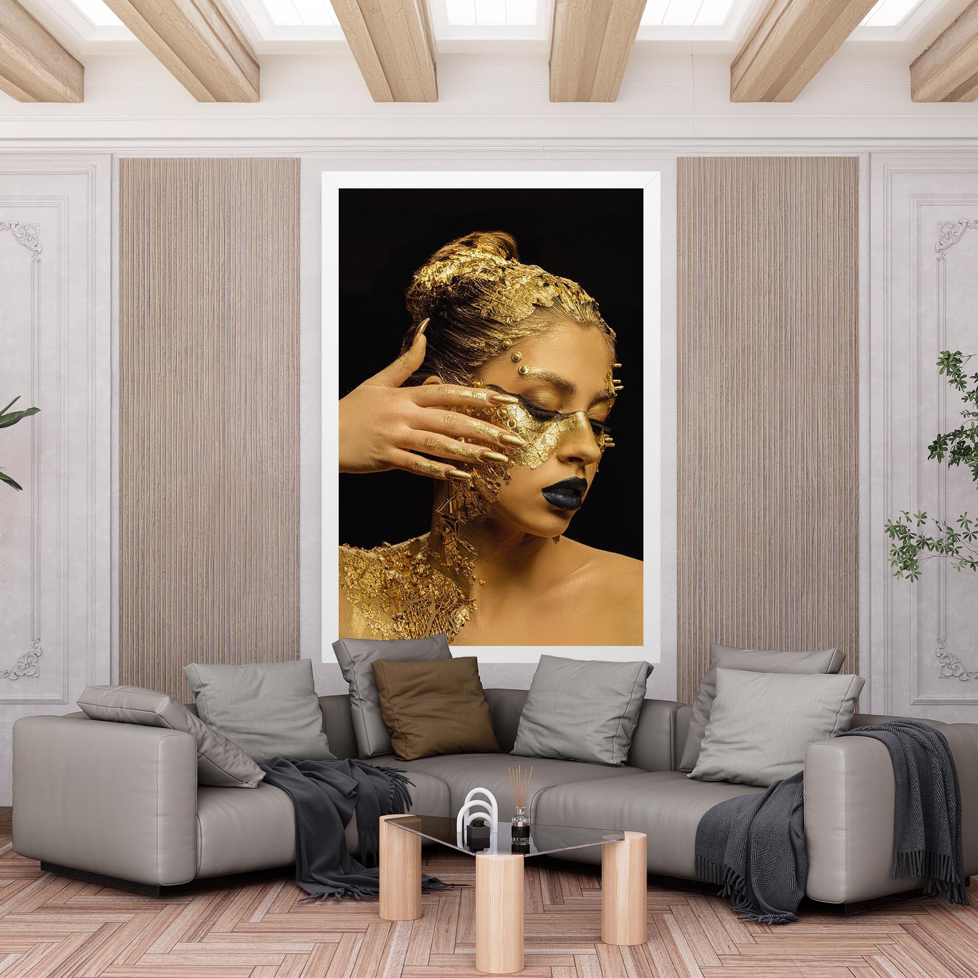 Tablou Canvas Festive Golden Makeup mockup 6