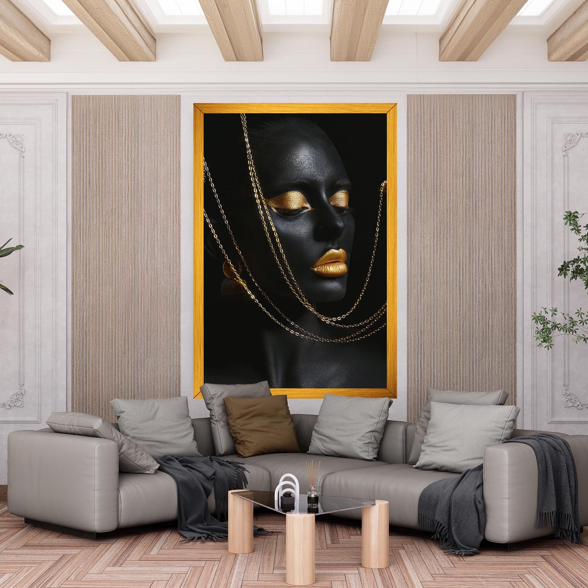 Chain Gold Lips mockup 6
