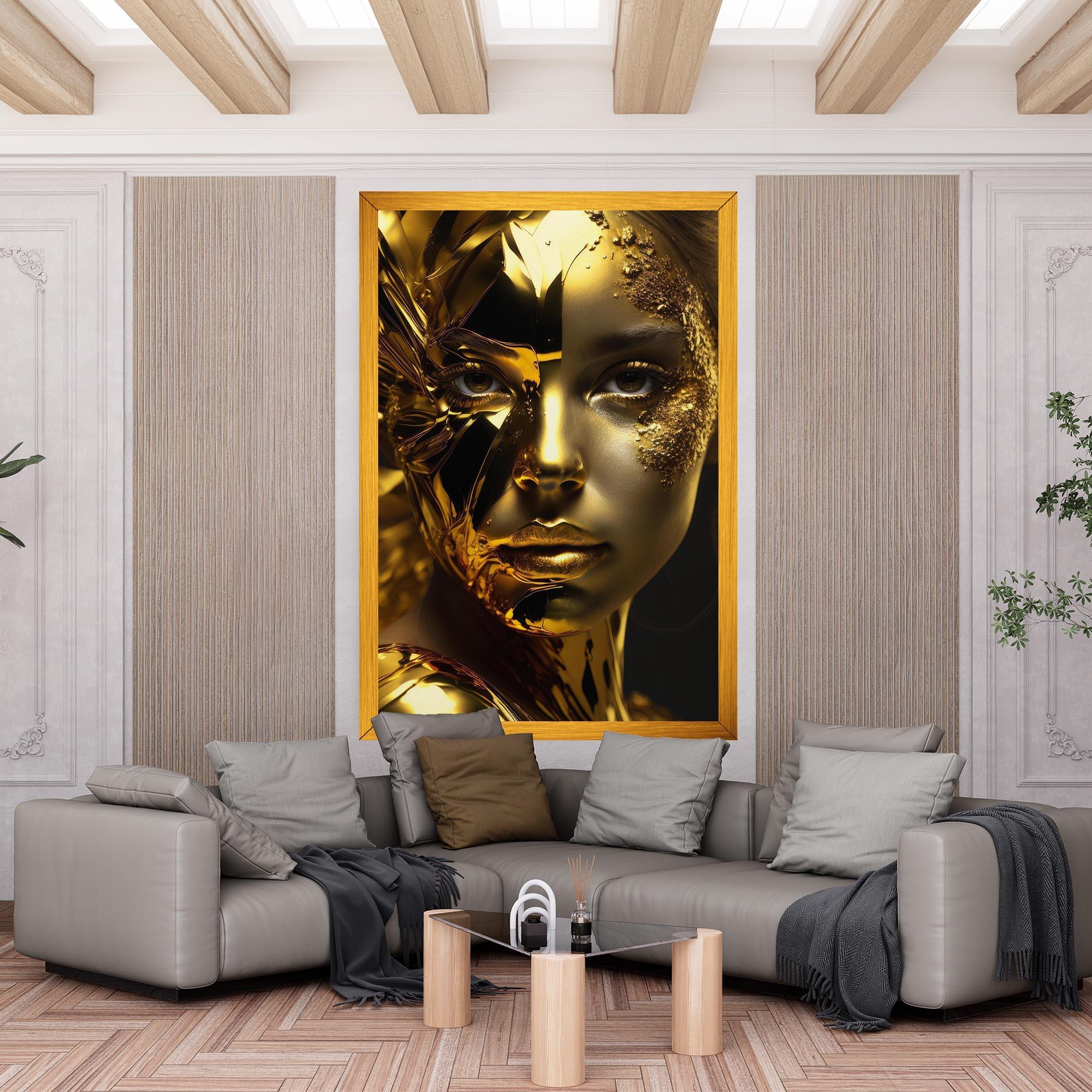 Tablou Canvas Covered By Gold mockup 6