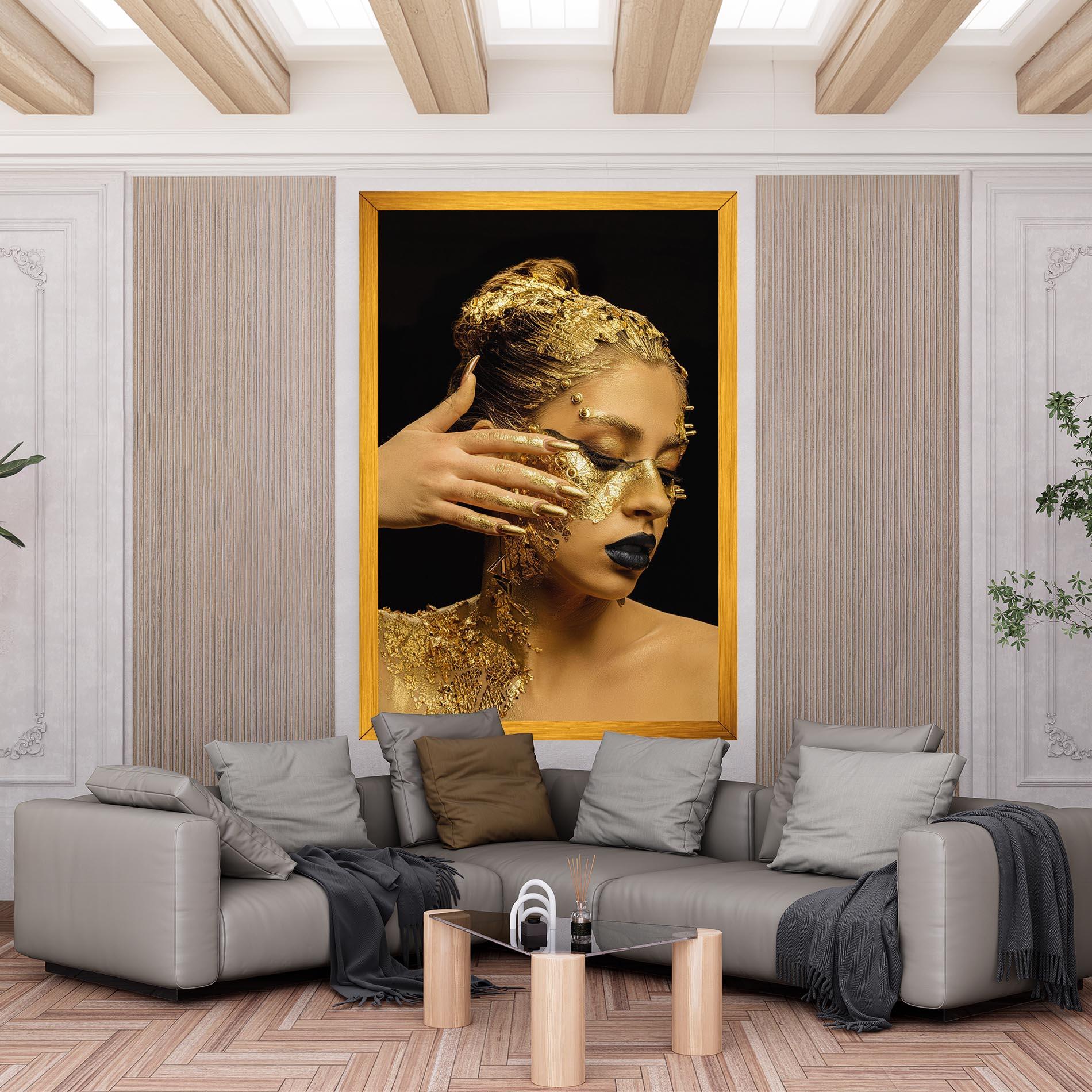 Tablou Canvas Festive Golden Makeup mockup 6