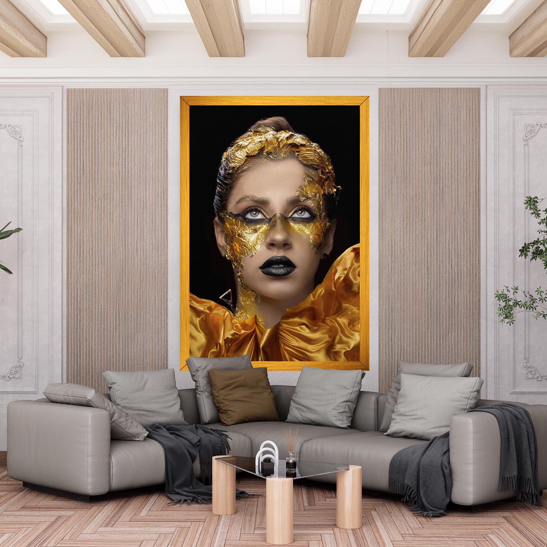 Tablou Canvas Glamorous Gold Outfit mockup 6