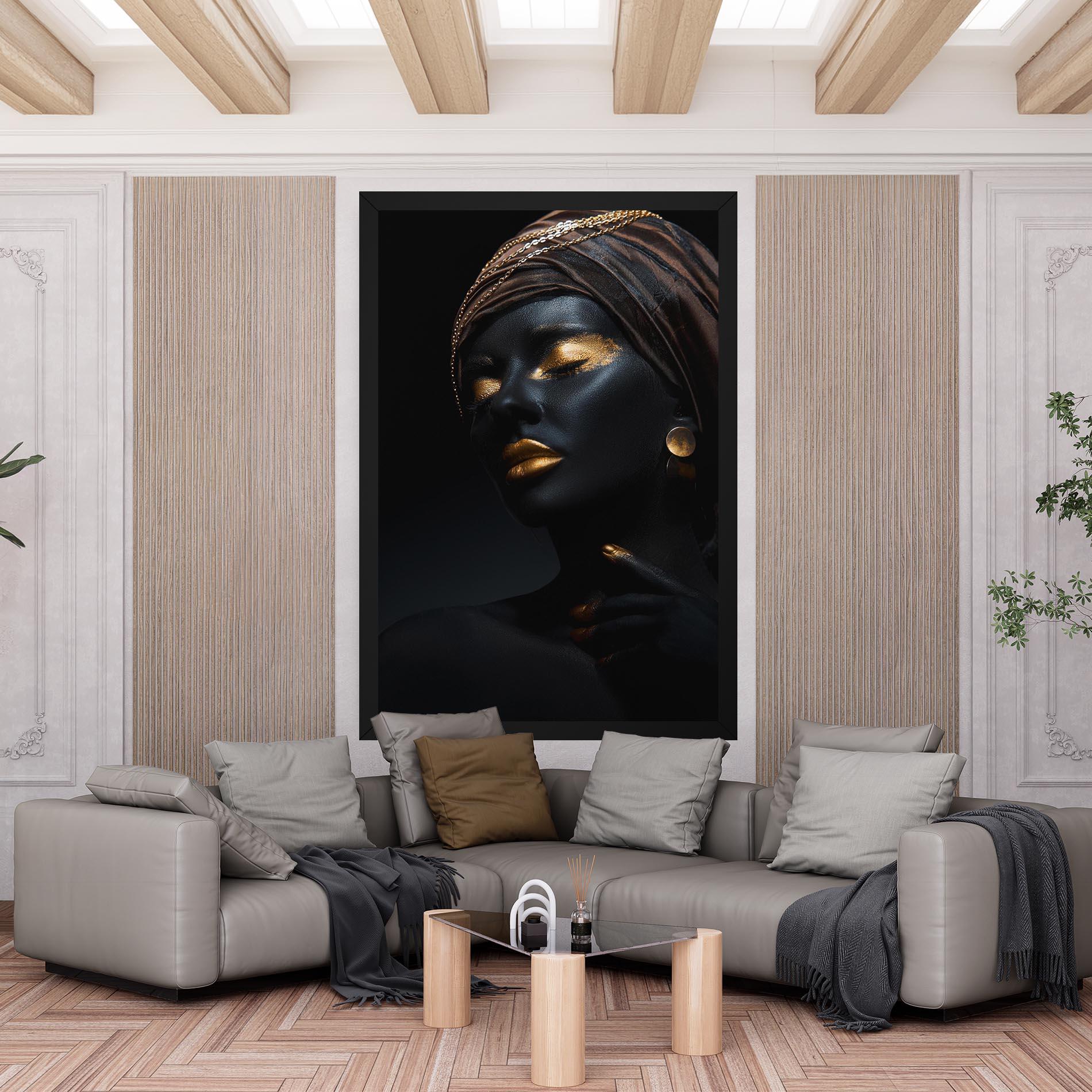 Tablou Canvas Black Gold Skin mockup 6