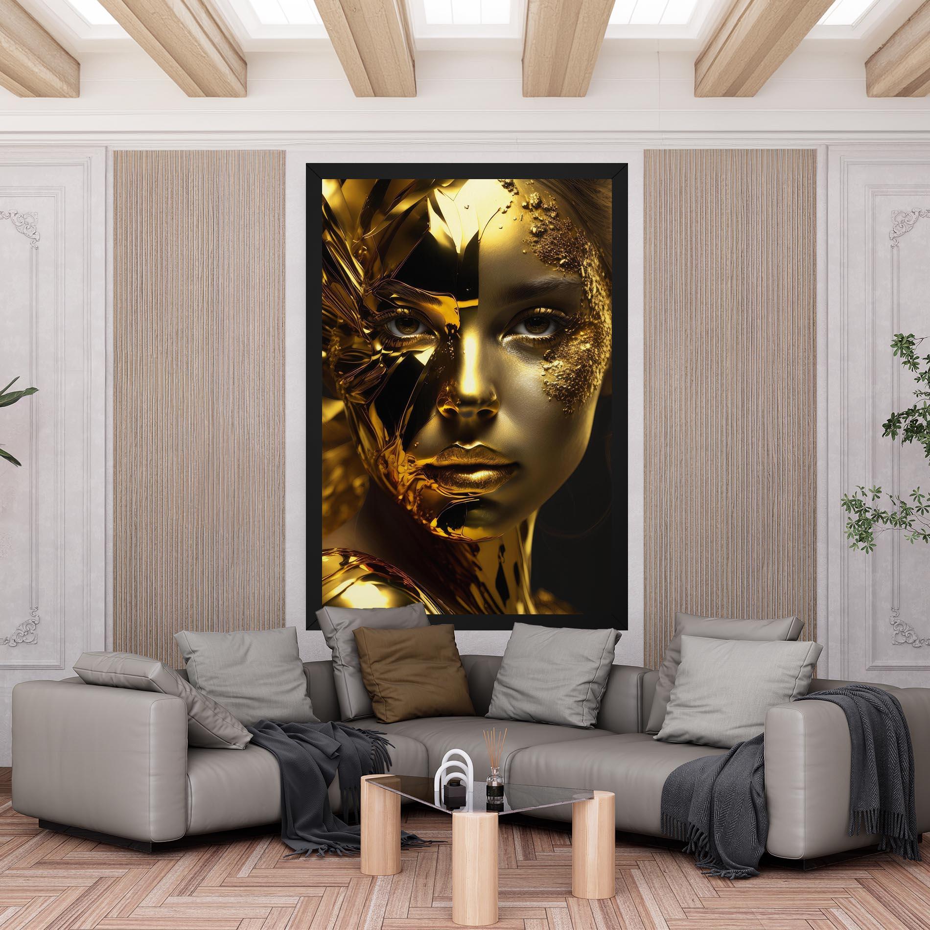 Tablou Canvas Covered By Gold mockup 6