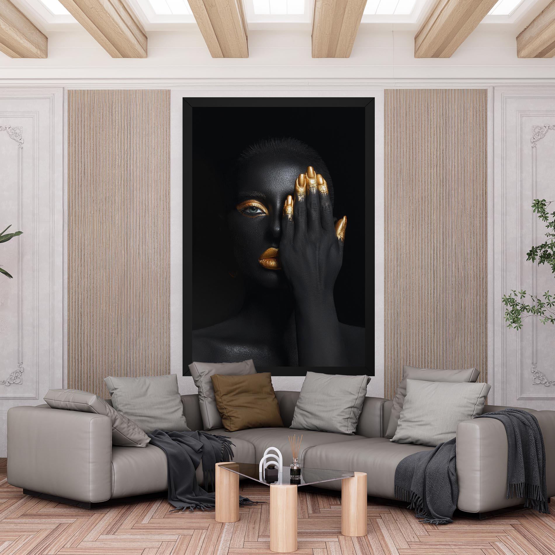 Tablou Canvas Gold Makeup Chain mockup 6