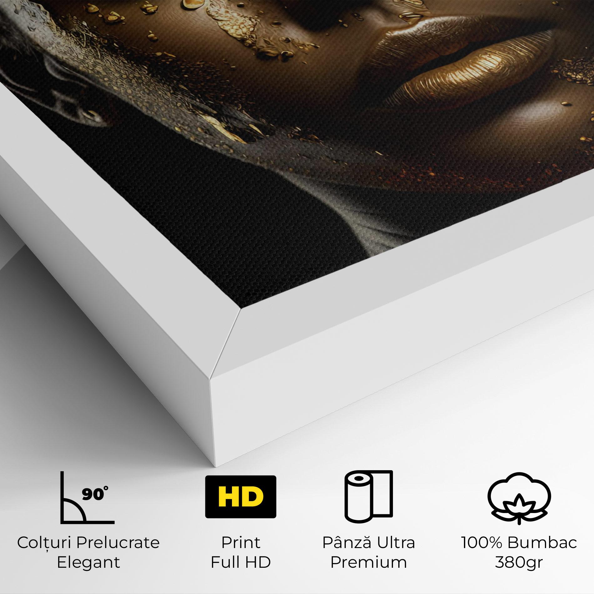Tablou Canvas Attractive Gold Woman mockup 4