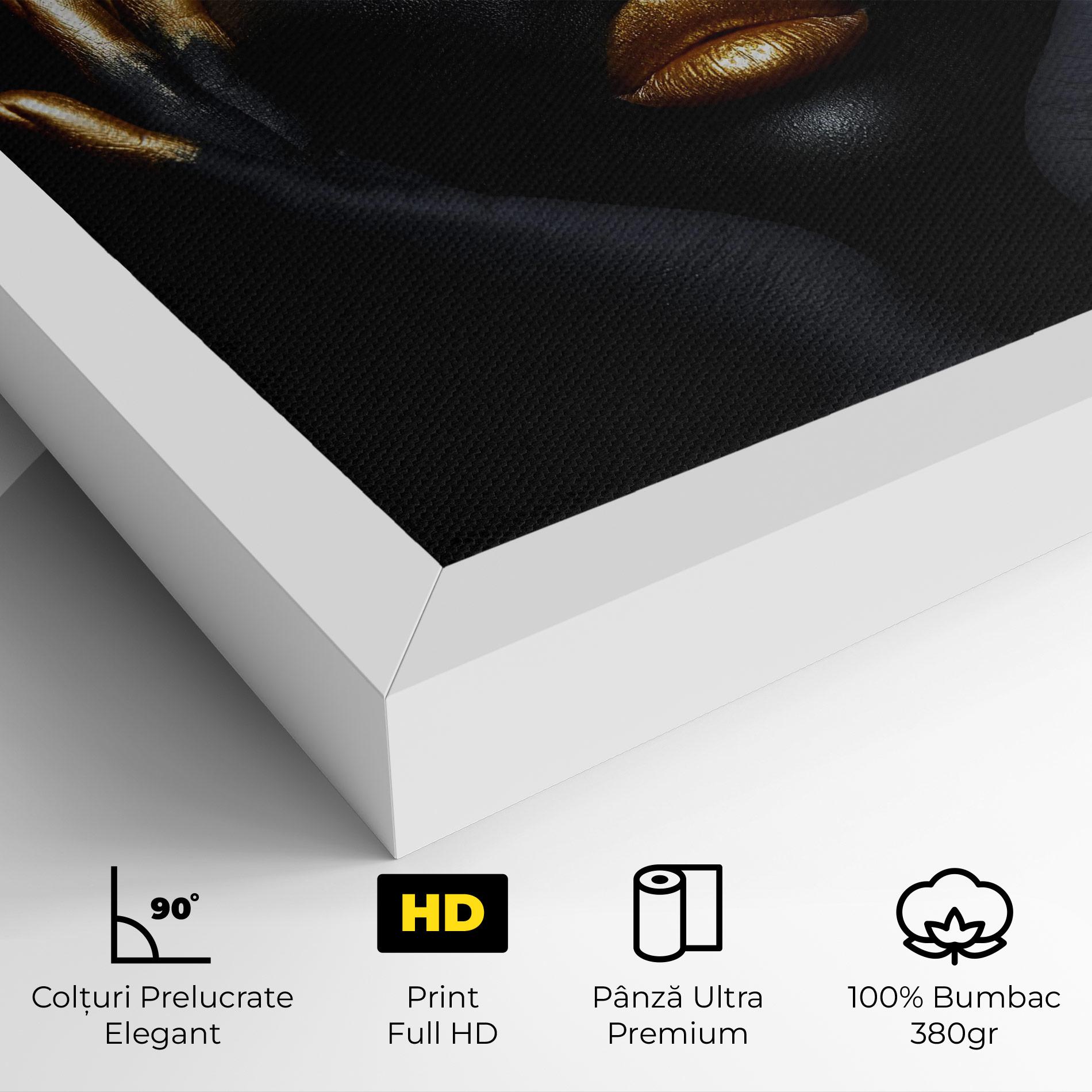 Tablou Canvas Fingertips Gold Makeup mockup 4