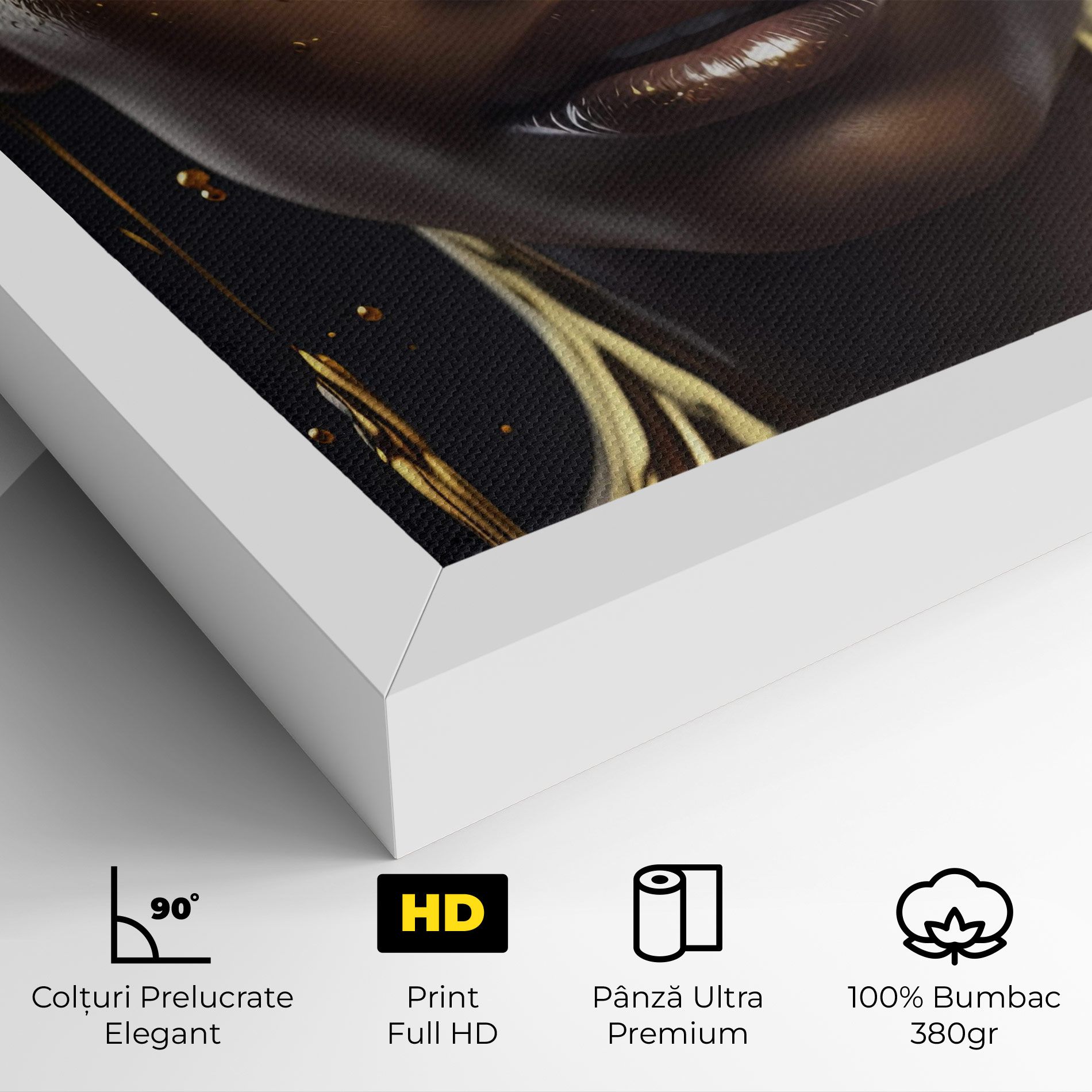 Gold Portrait Falling mockup 4