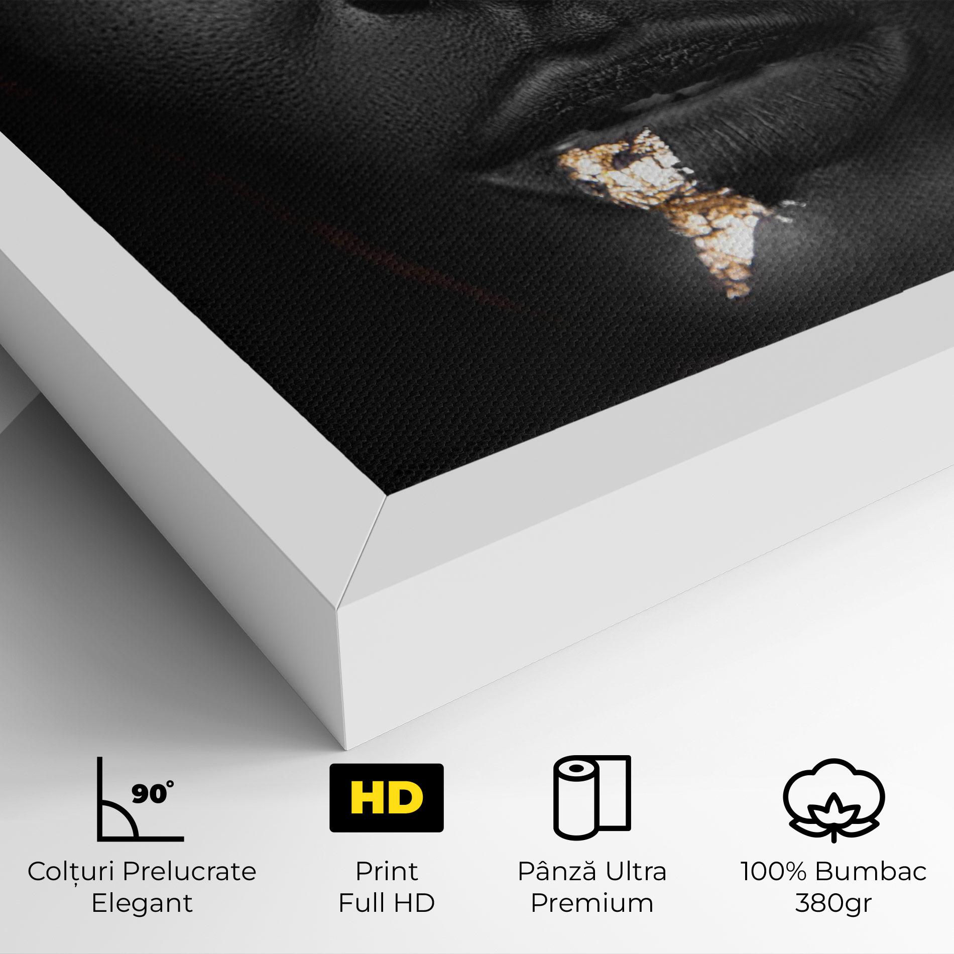 Tablou Canvas Golden Face mockup 4