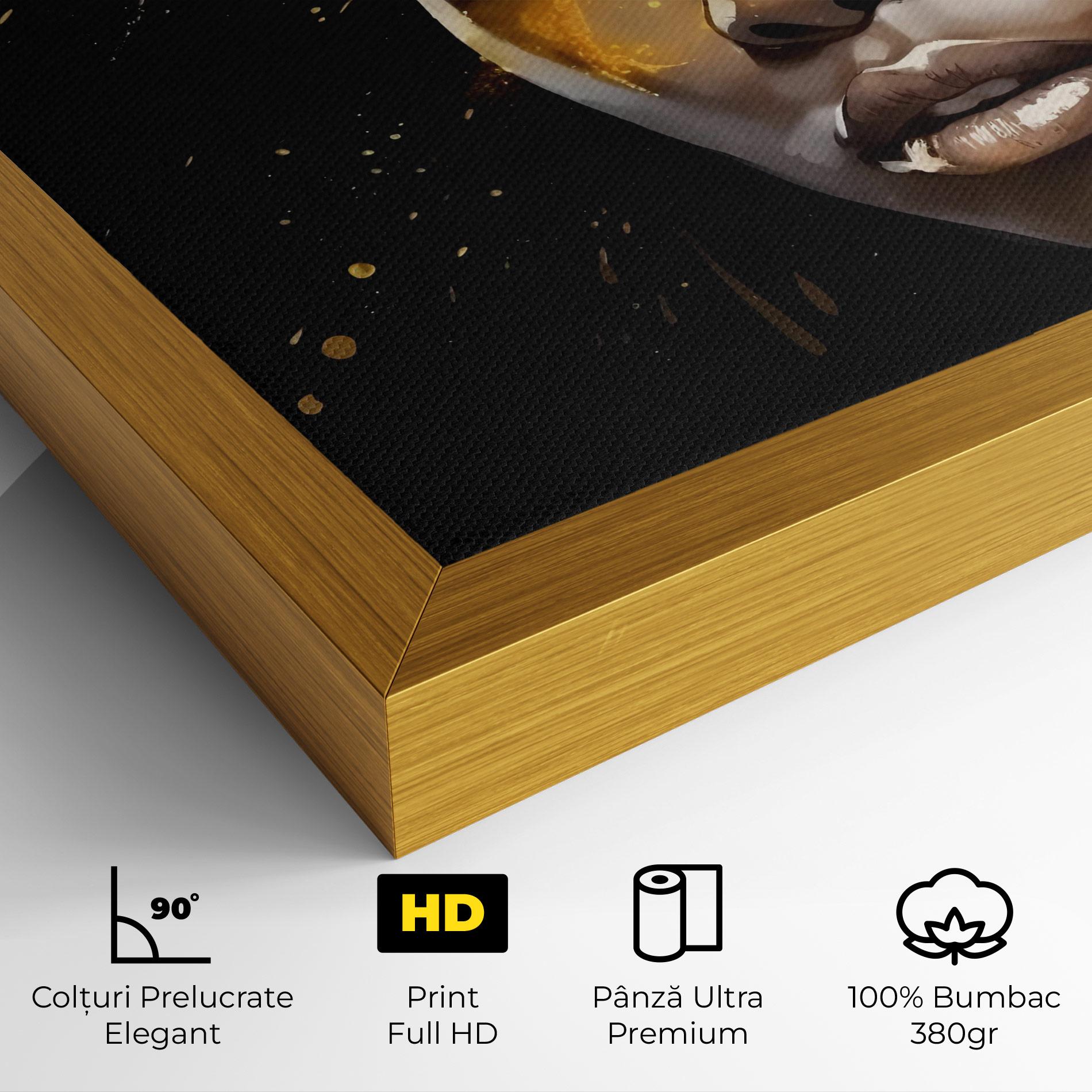Tablou Canvas African Gold Woman mockup 4