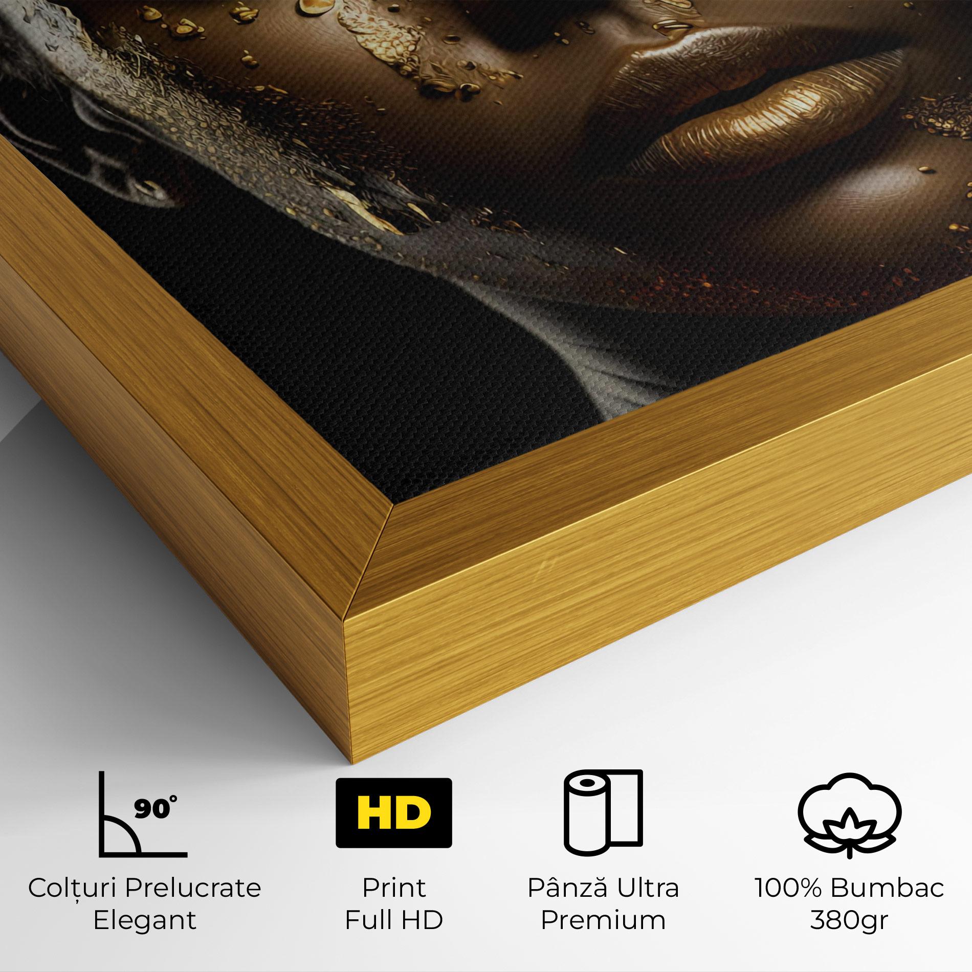 Tablou Canvas Attractive Gold Woman mockup 4