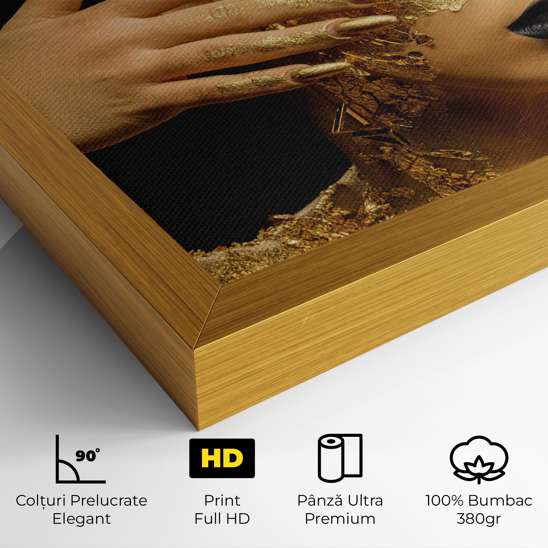 Festive Golden Makeup mockup 4