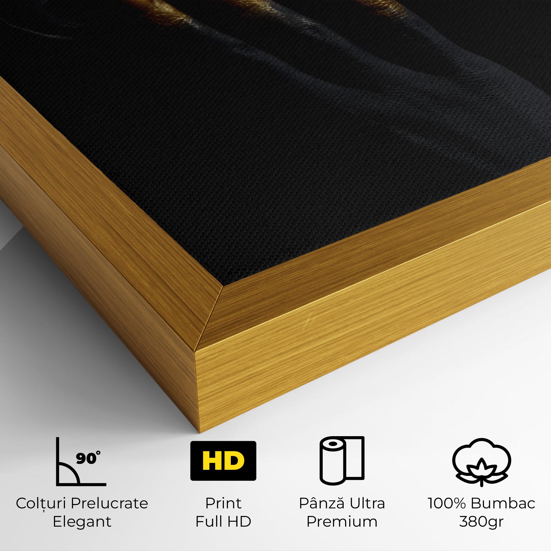 Tablou Canvas Gold Black Paint mockup 4