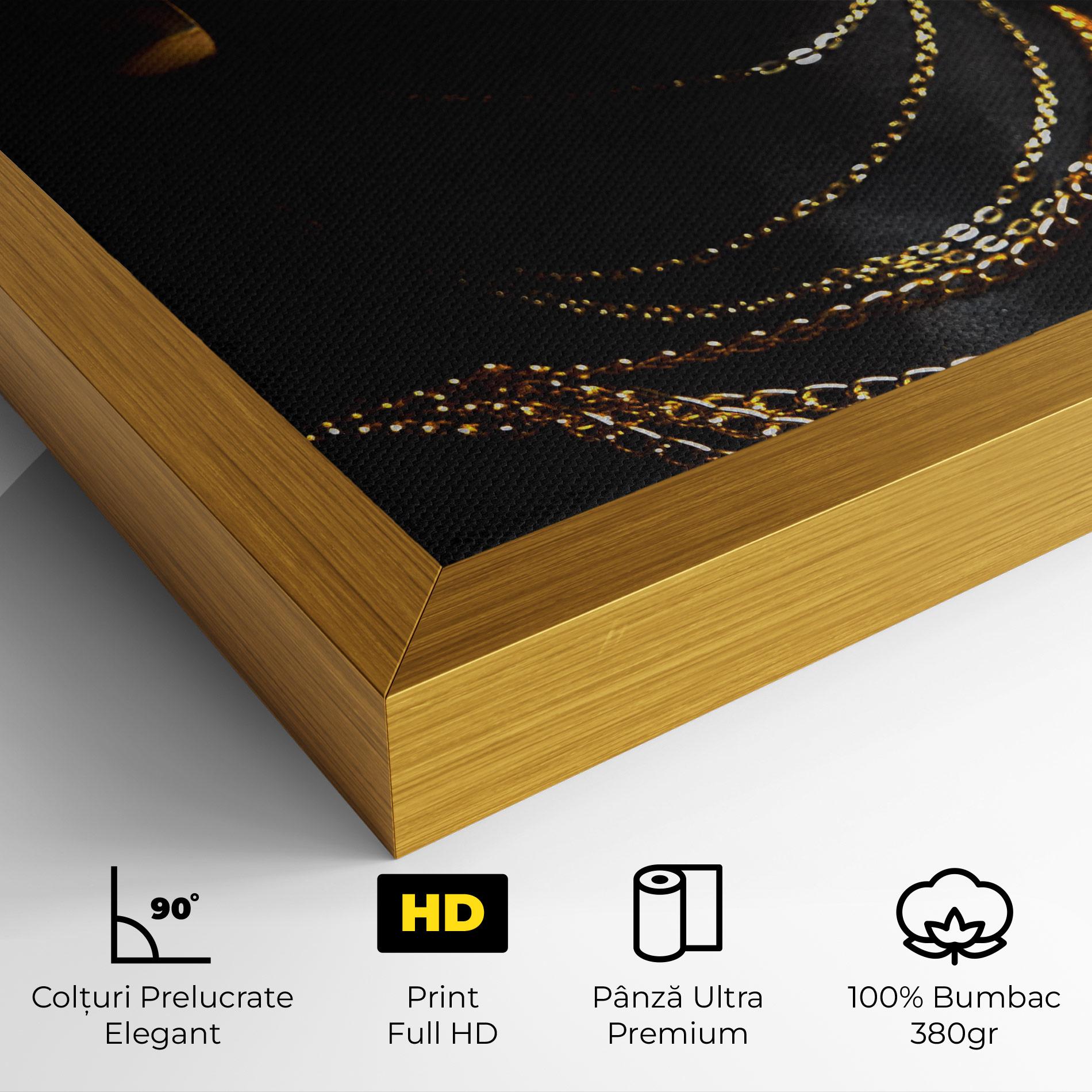 Tablou Canvas Gold Makeup Lips mockup 4