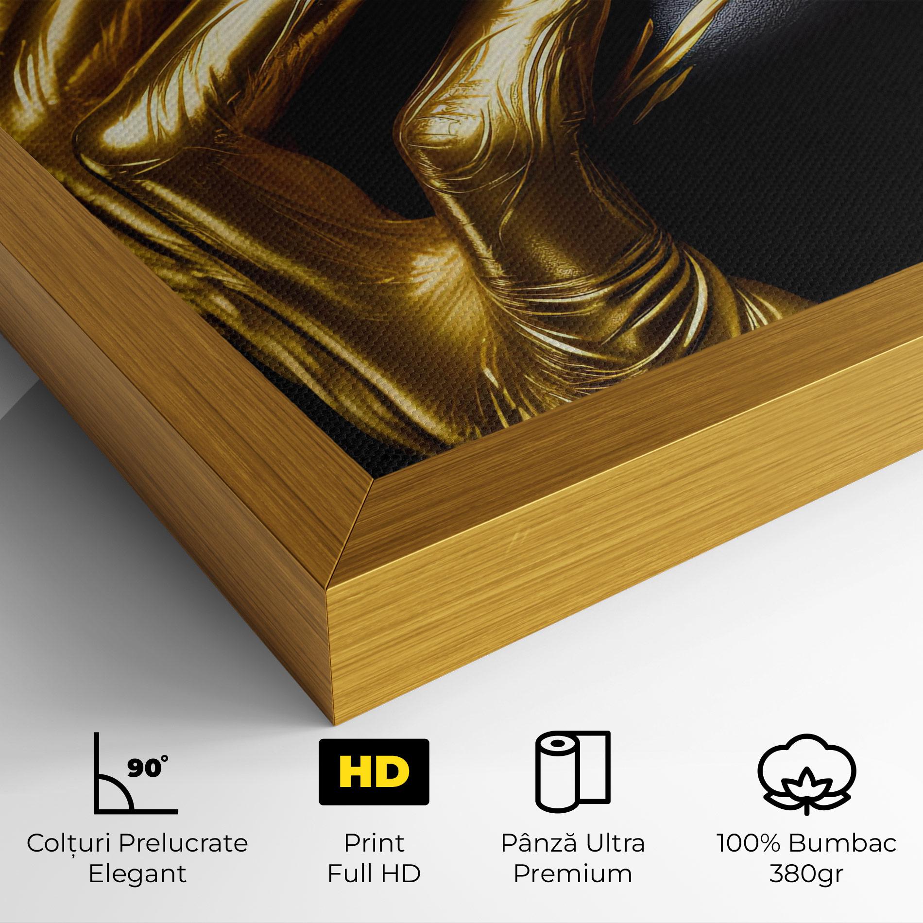 Tablou Canvas Gold Small Hand mockup 4