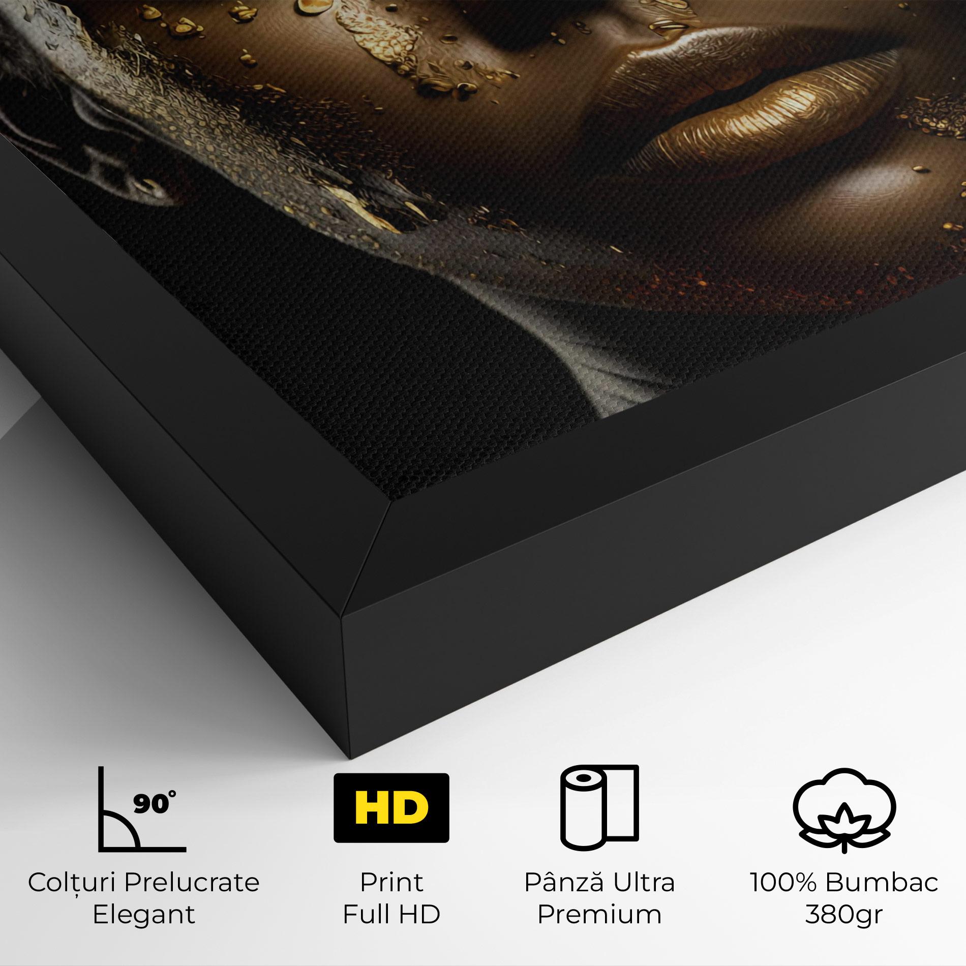 Tablou Canvas Attractive Gold Woman mockup 4