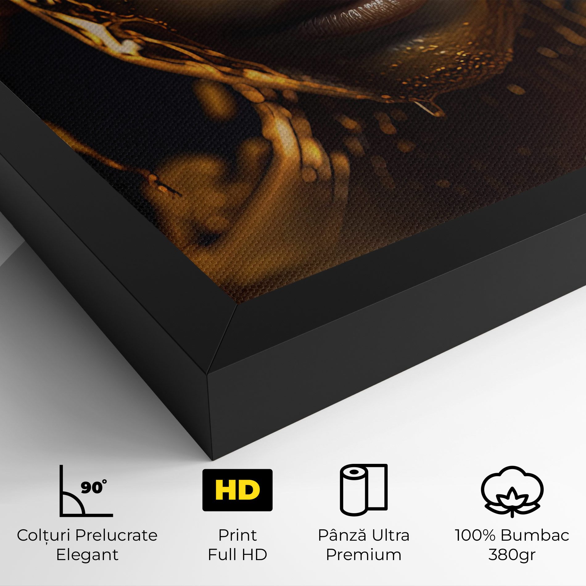 Gold Honeycomb Girl mockup 4