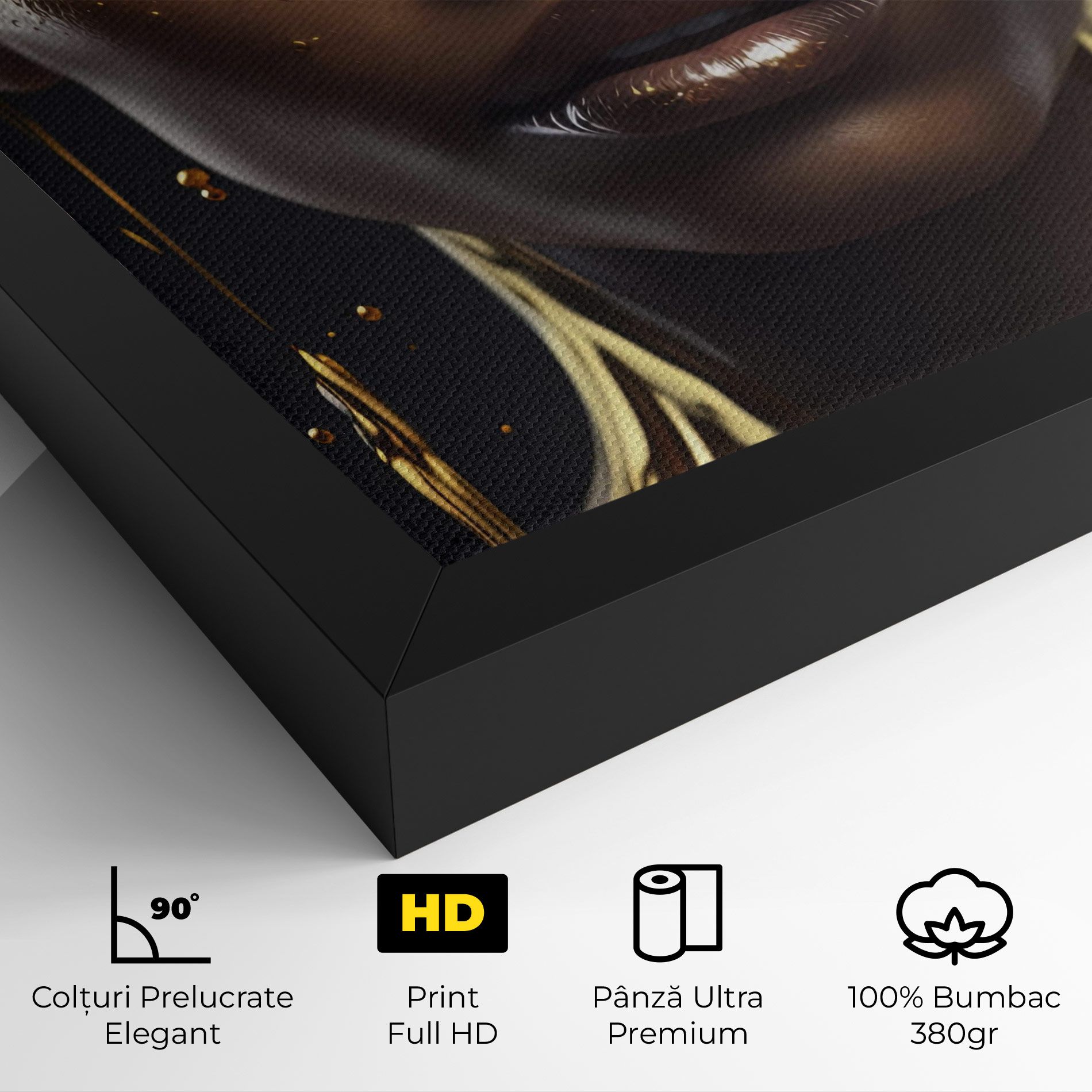 Gold Portrait Falling mockup 4