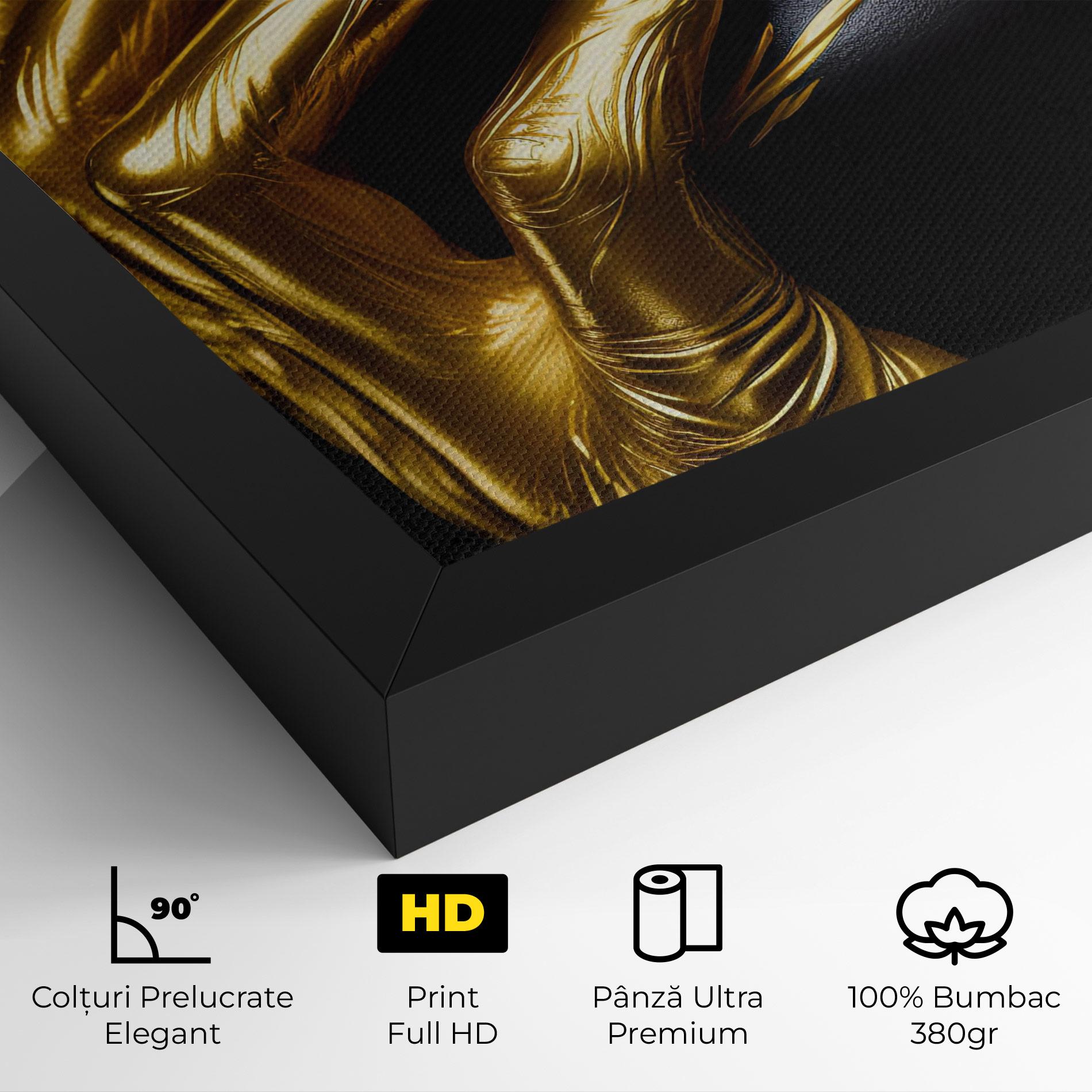 Tablou Canvas Gold Small Hand mockup 4