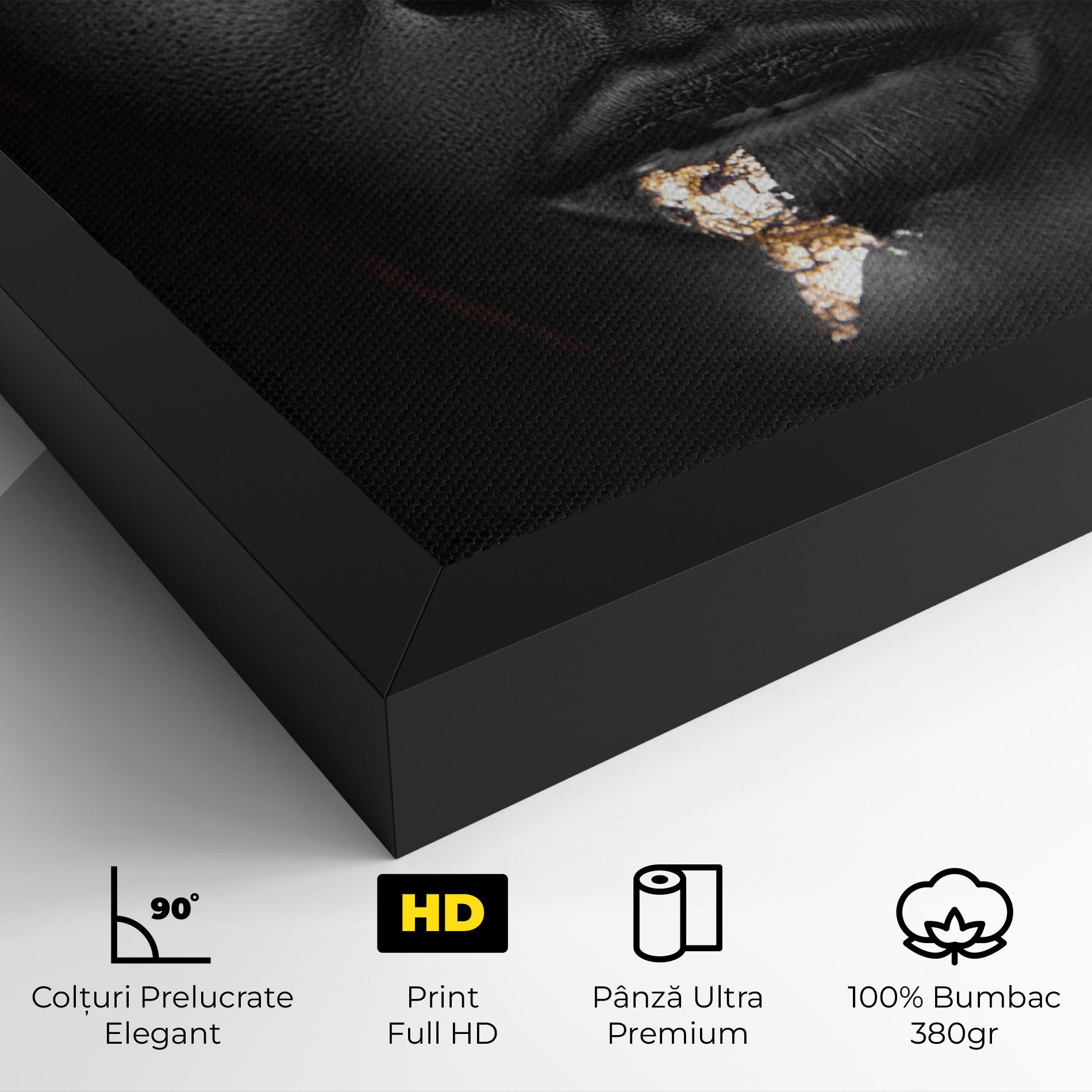 Tablou Canvas Golden Face mockup 4