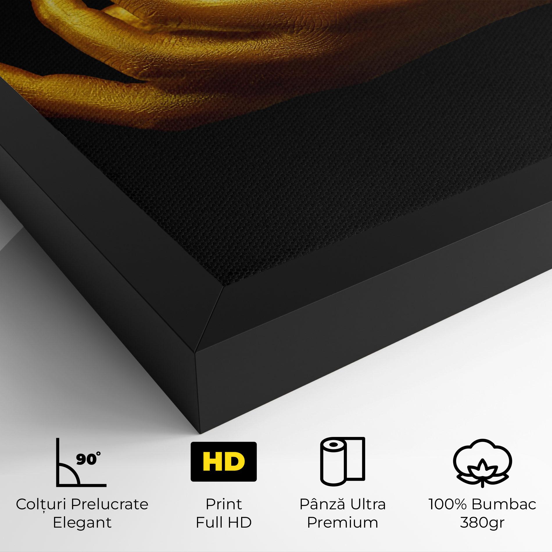 Tablou Canvas Strong Gold Hand mockup 4