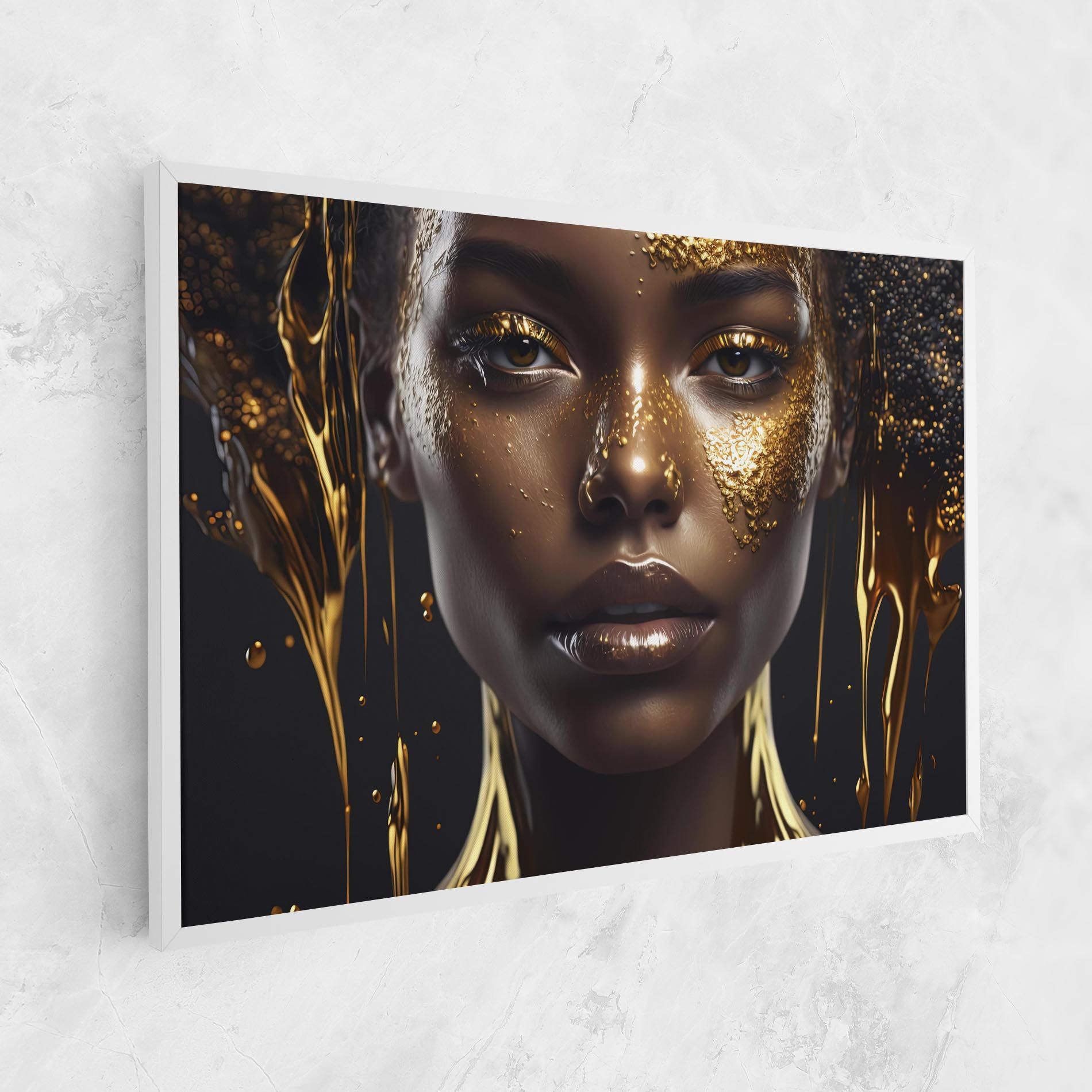Gold Portrait Falling mockup 1