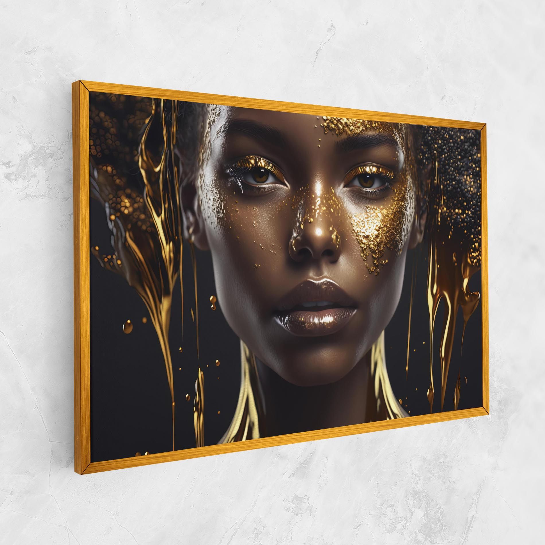 Gold Portrait Falling mockup 1