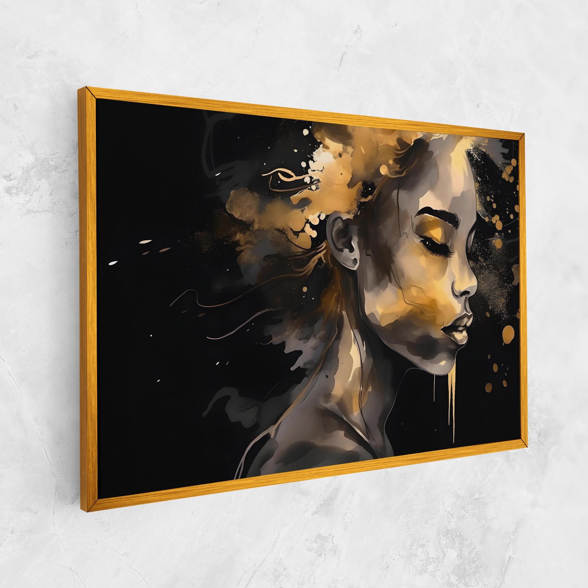Tablou Canvas Gold Stylish Modern mockup 1