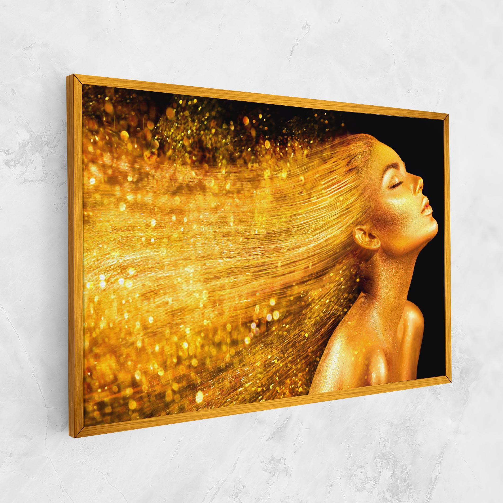 Tablou Canvas Golden Girl mockup 1