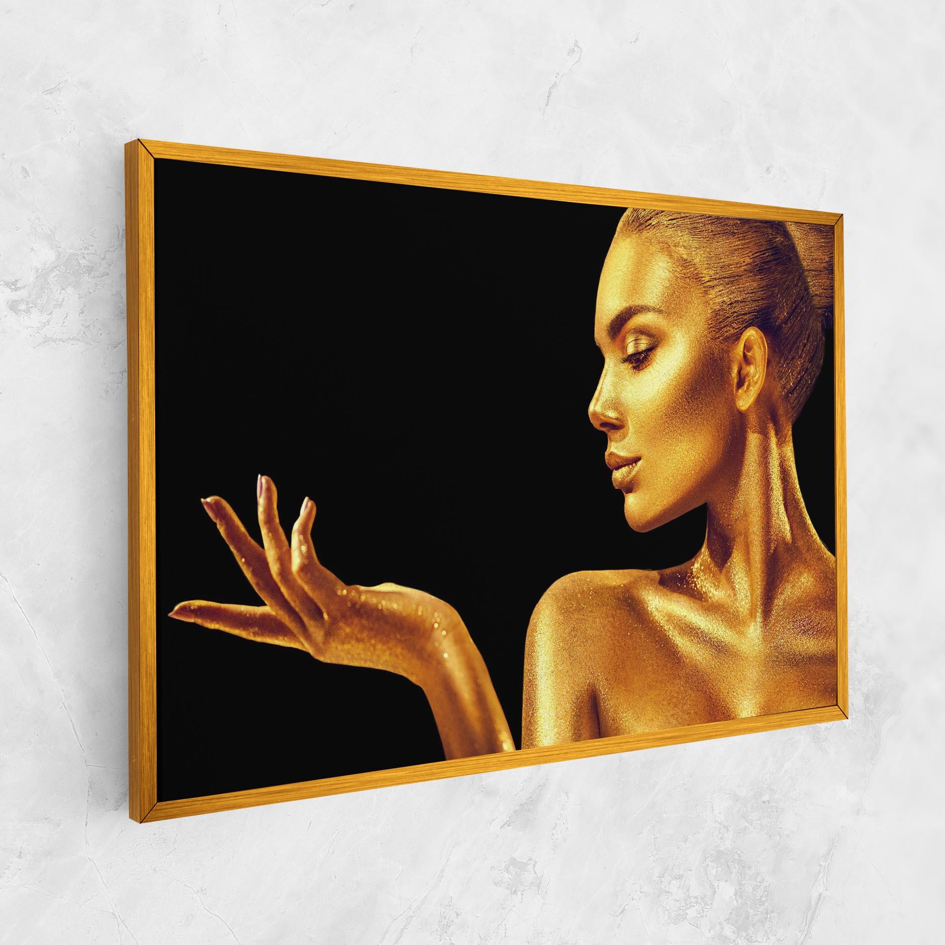 Tablou Canvas Golden Glamour mockup 1