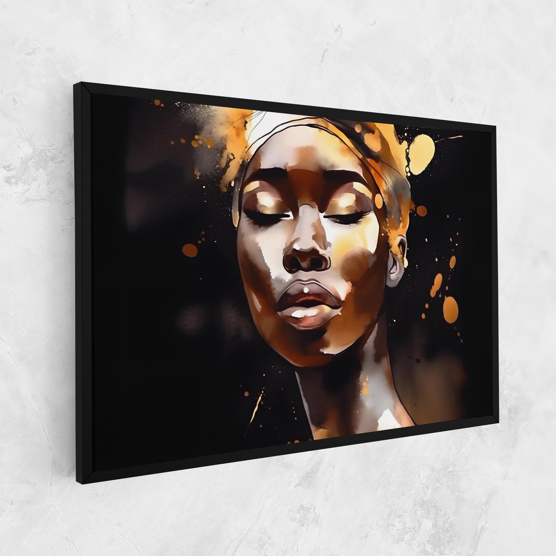 Tablou Canvas Abstract Gold Woman mockup 1