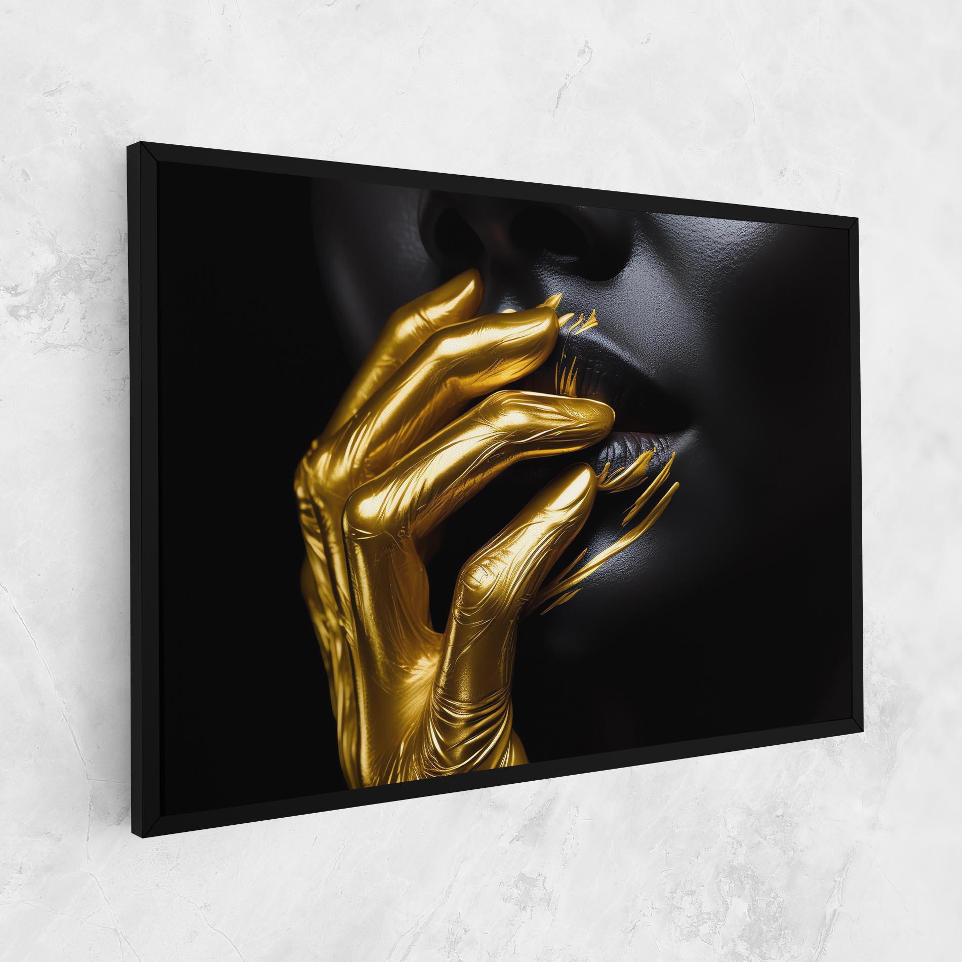 Tablou Canvas Gold Small Hand mockup 1
