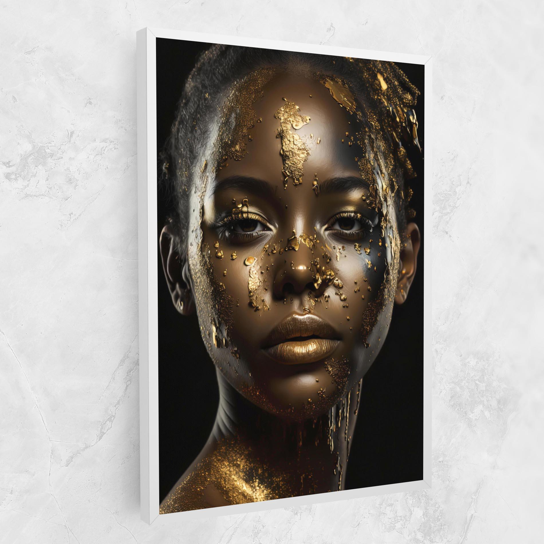 Tablou Canvas Attractive Gold Woman mockup 1