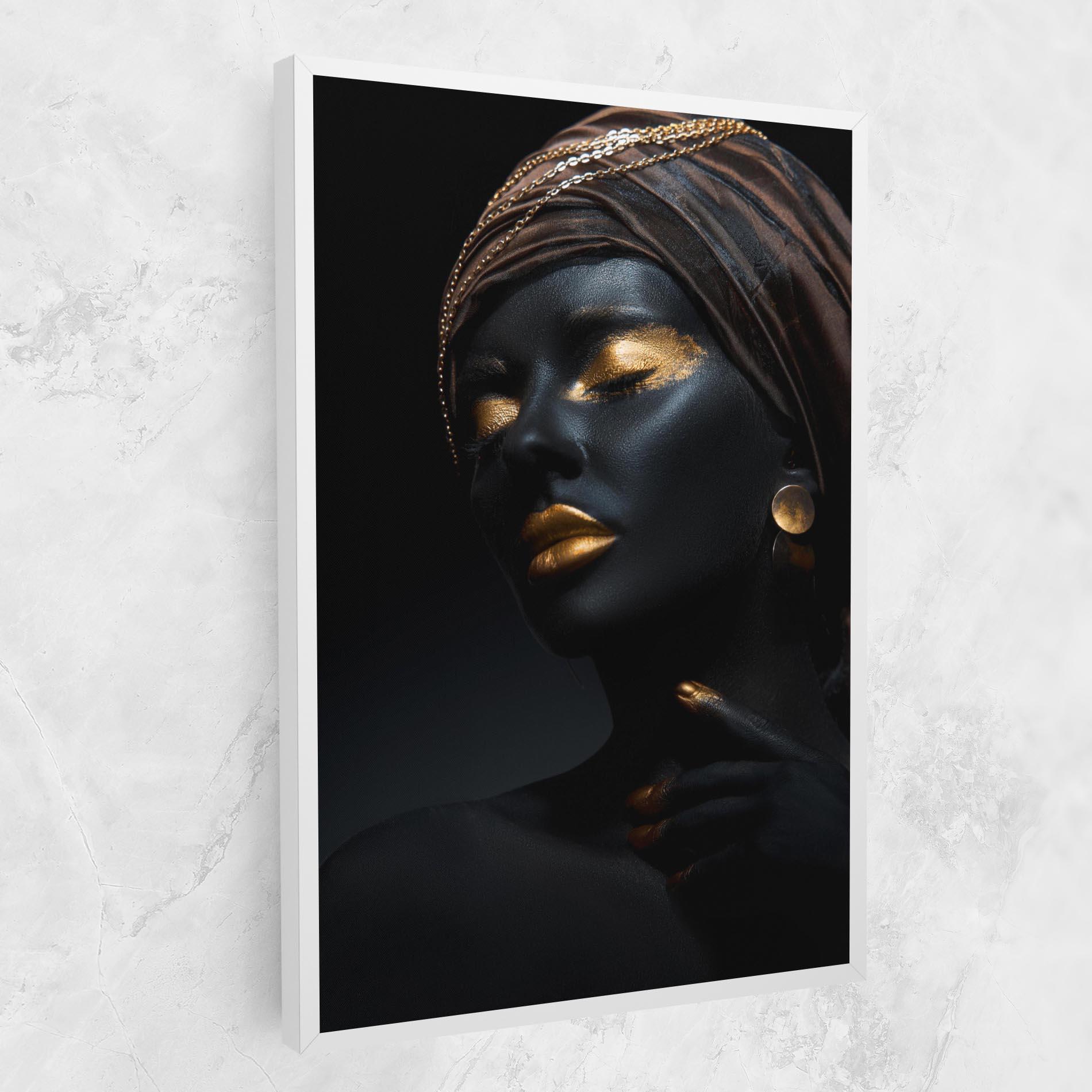 Tablou Canvas Black Gold Skin mockup 1
