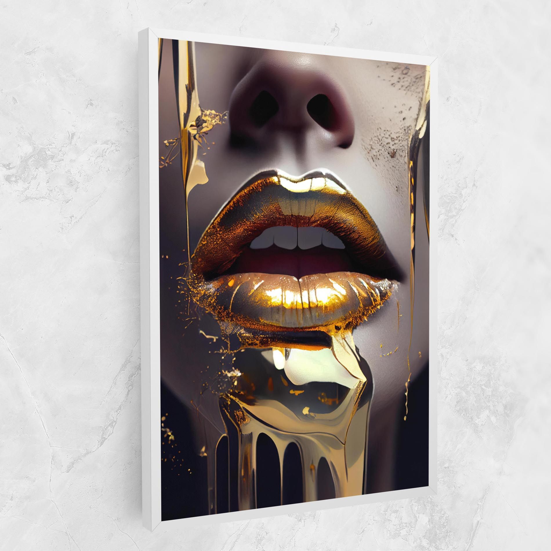 Glamorous Gold Lips mockup 1