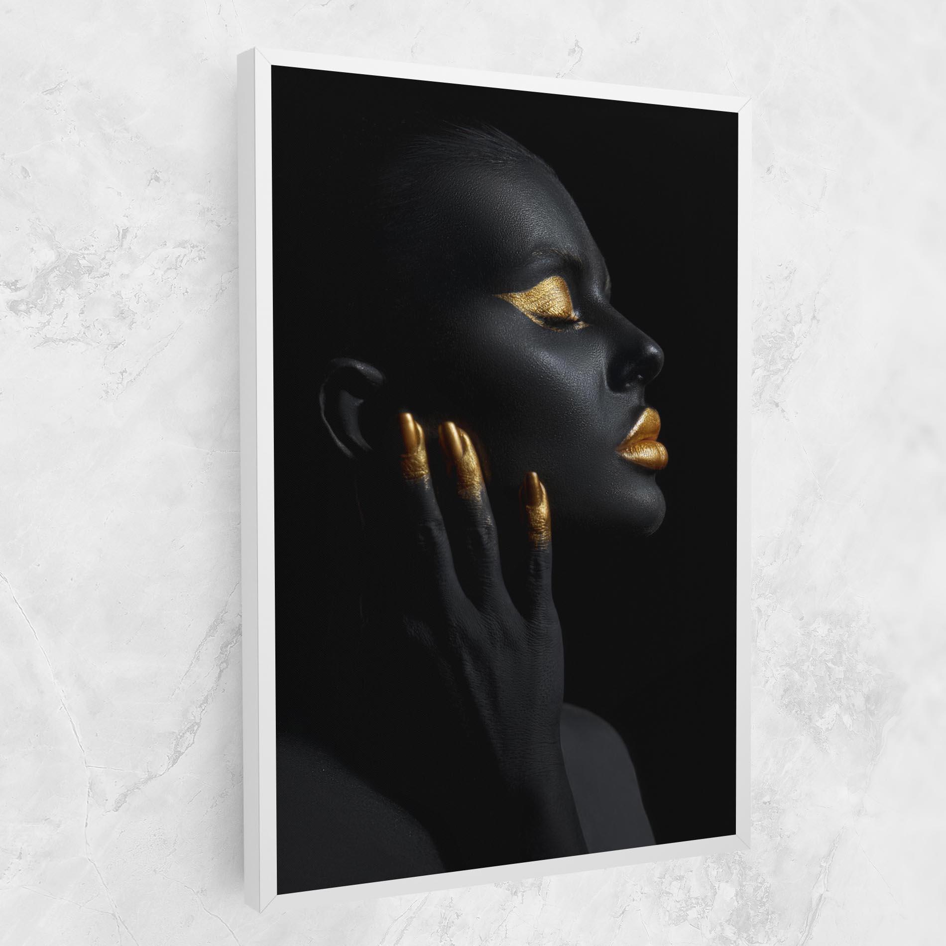 Tablou Canvas Gold Black Paint mockup 1